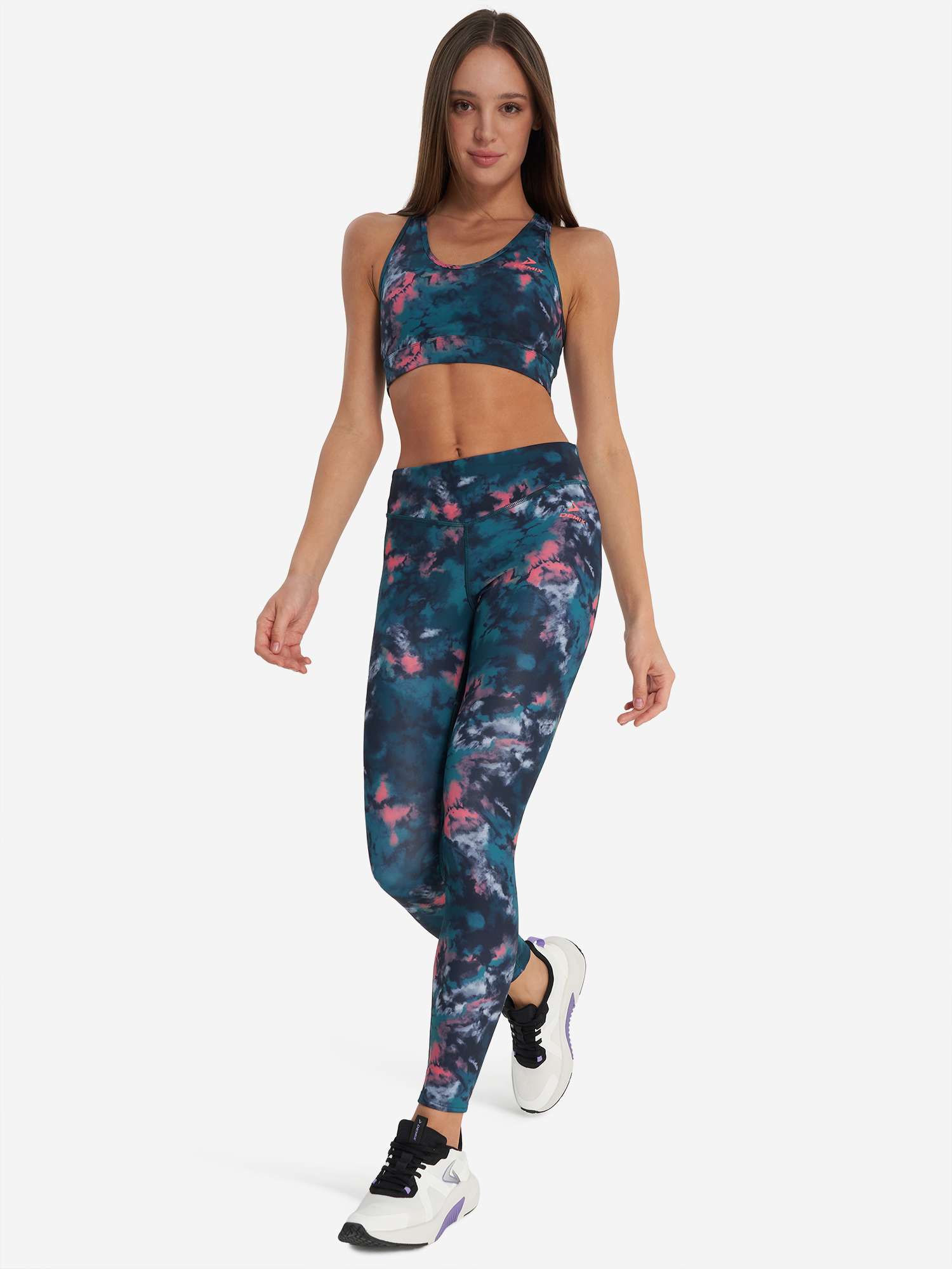 фото Топ бра спортивный demix activemove gym gfx, зеленый