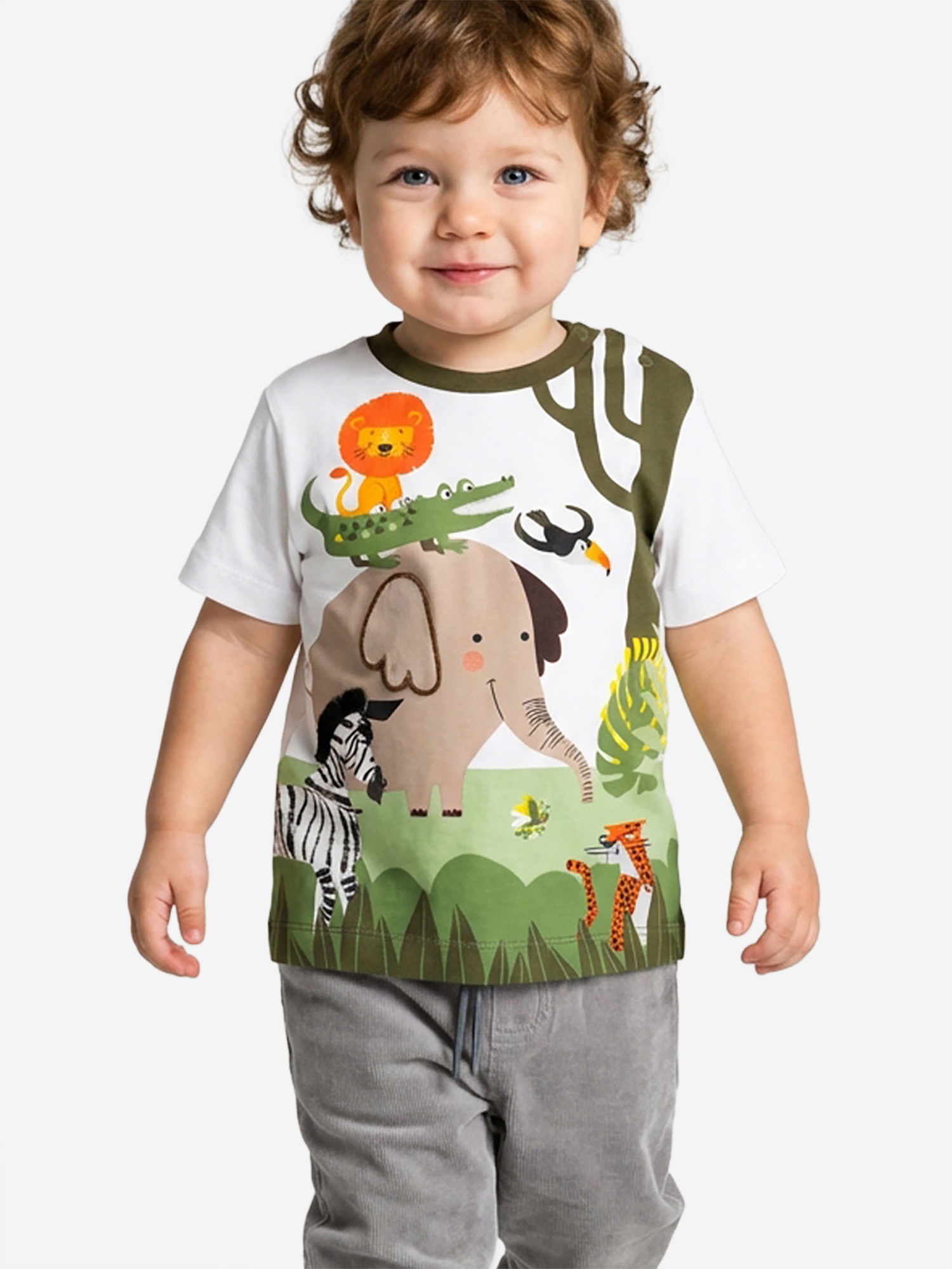 Изображение товара Футболка PlayToday Дети Путешествия 95% хлопок, эластан