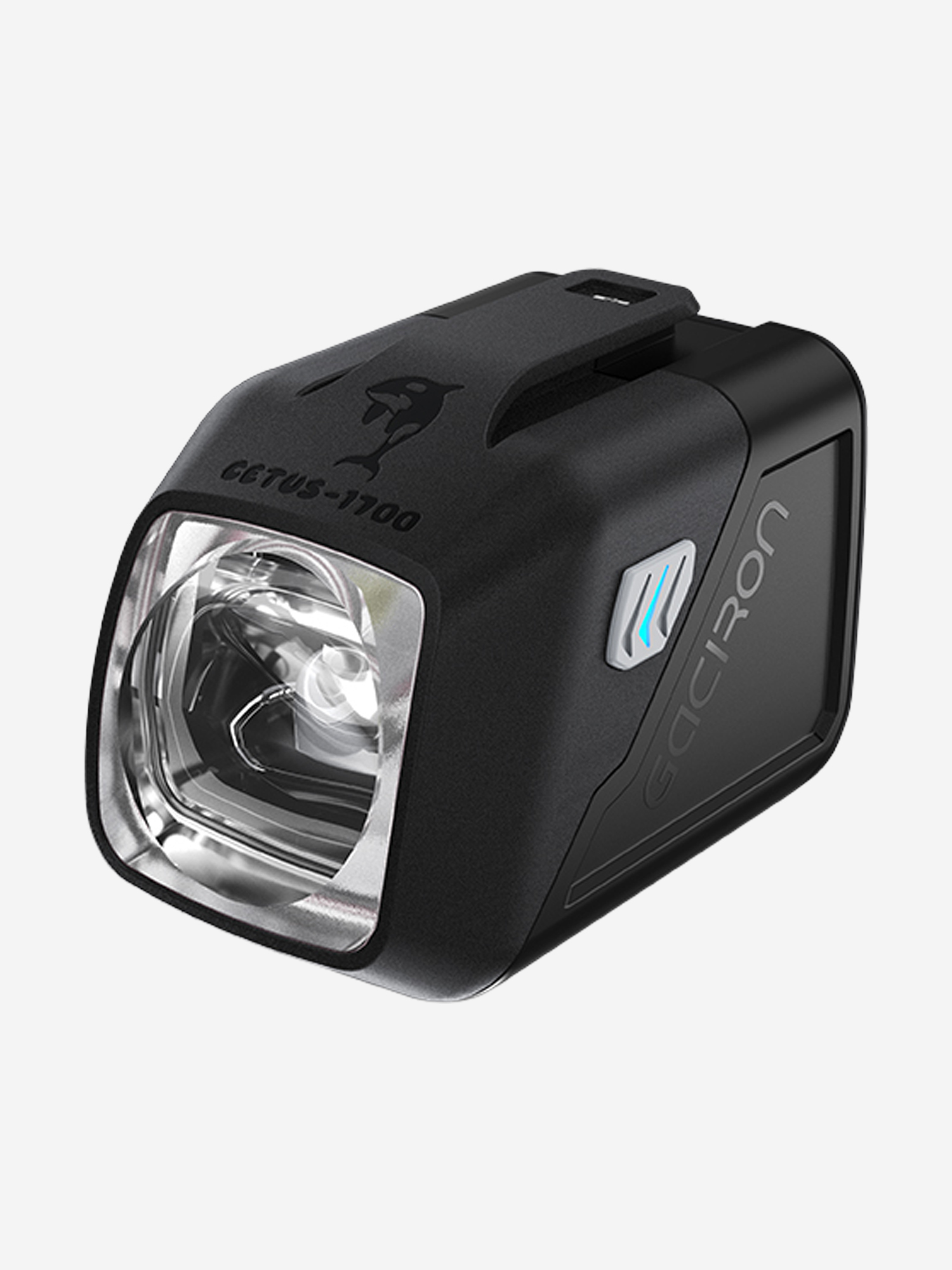 Изображение товара Велосипедный фонарь GACIRON CETUS-1700 (аэродинамический, аккумуляторный, с датчиком движения), цвет черный