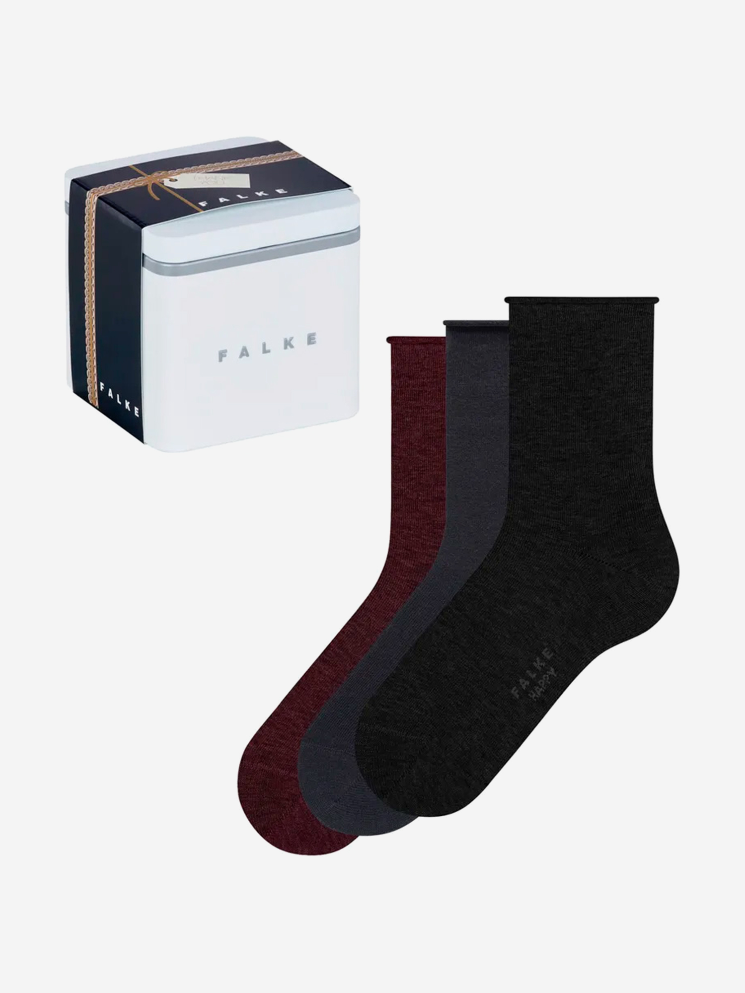 Изображение товара Набор женских носков FALKE 3 пары всесезонные спортивные высокие из хлопка