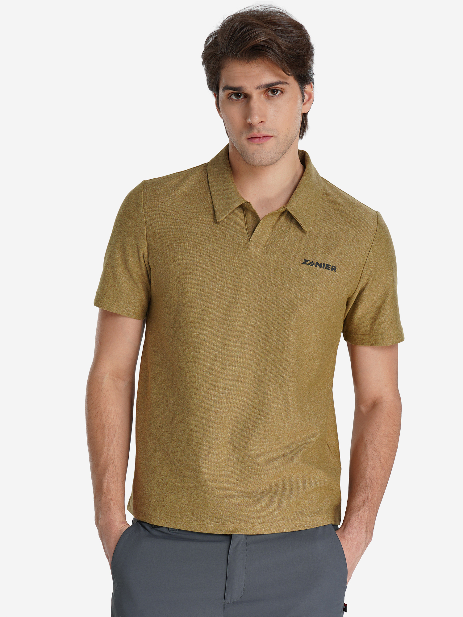 Изображение товара Мужское поло Zanier с защитой от УФ, легкое и комфортное для активного отдыха