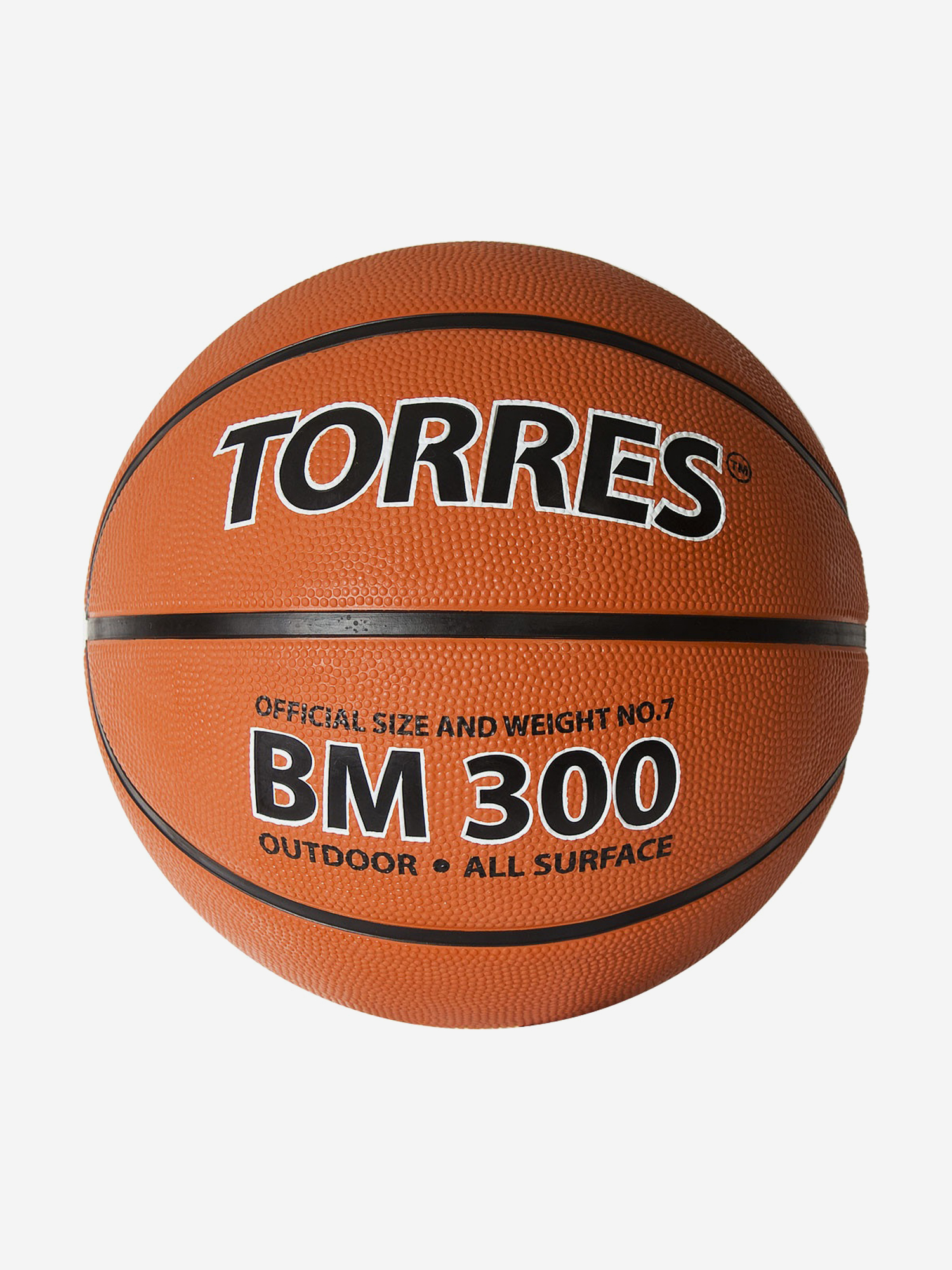 

Мяч баскетбольный Torres BM300 арт.B02017 р.7 OR, Оранжевый