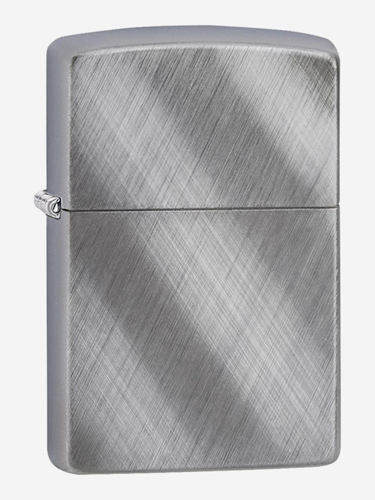 Зажигалка бензиновая ZIPPO 28182 Classic Diagonal Weave Brushed Chrome, Серебряный