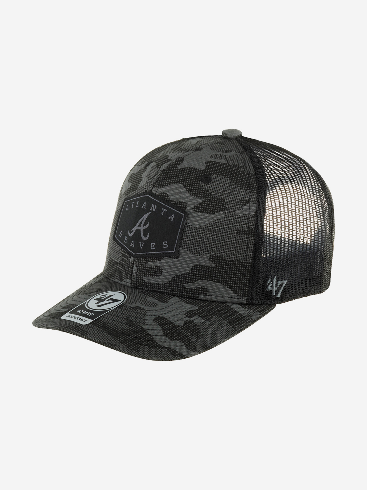 

Бейсболка с сеточкой 47 BRAND B-CONVY01CTP-TCM Atlanta Braves MLB (черный), Черный