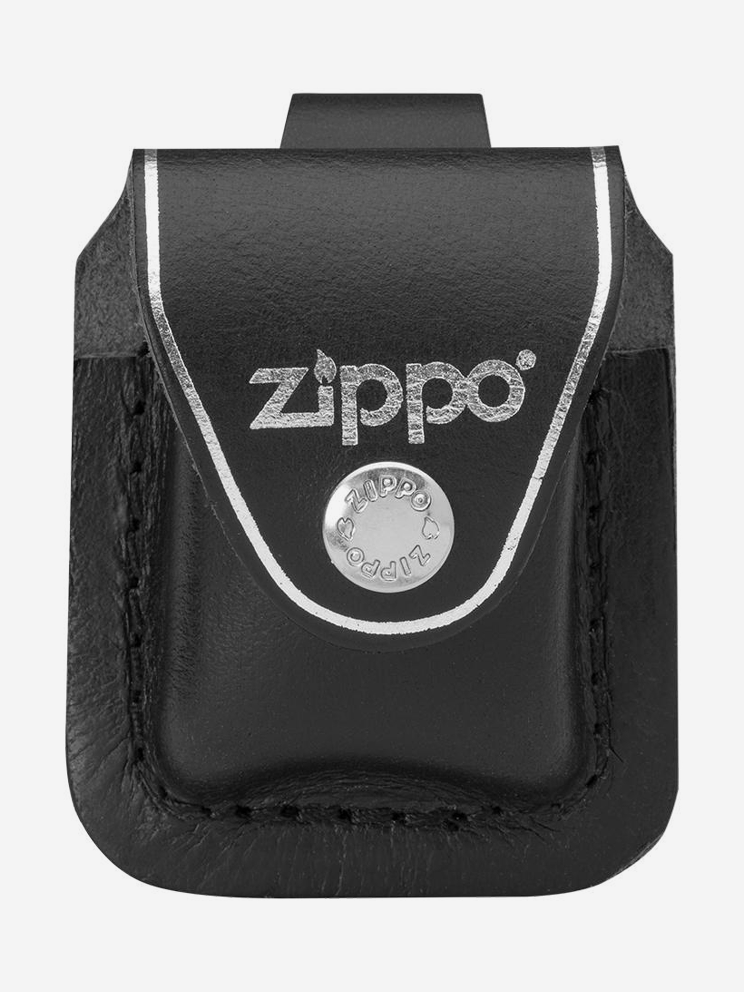 

Чехол для зажигалки Zippo LPLBK с фиксатором на ремень, черный, Черный