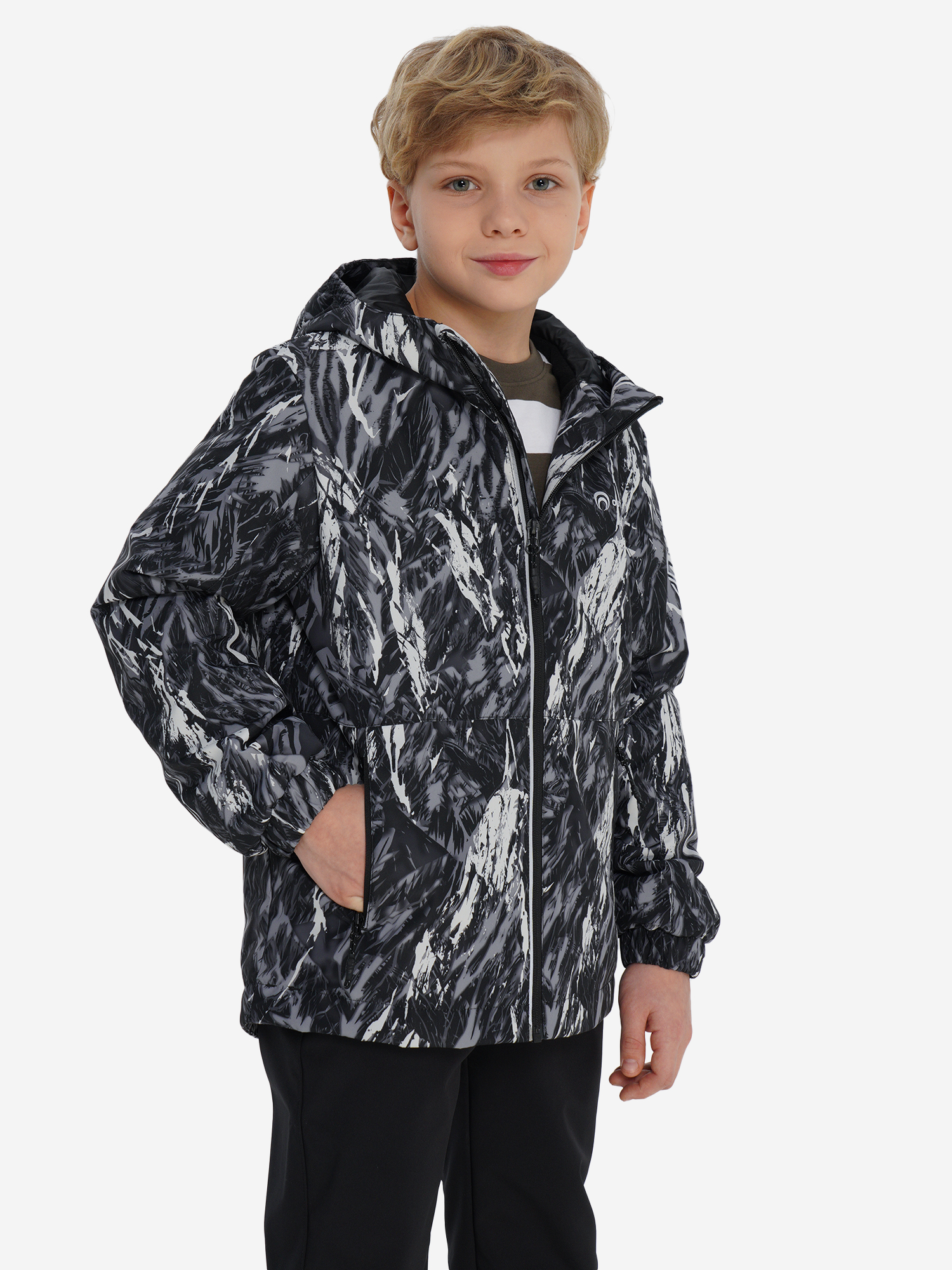 Легкая куртка Outventure для мальчиков, черный, арт. 134665out-b4