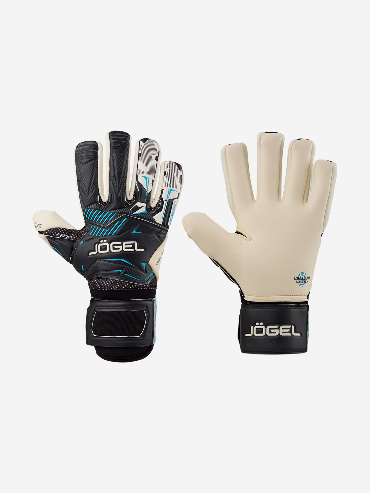 

Перчатки вратарские Jogel Magnum EL4 Negative, черный, Черный