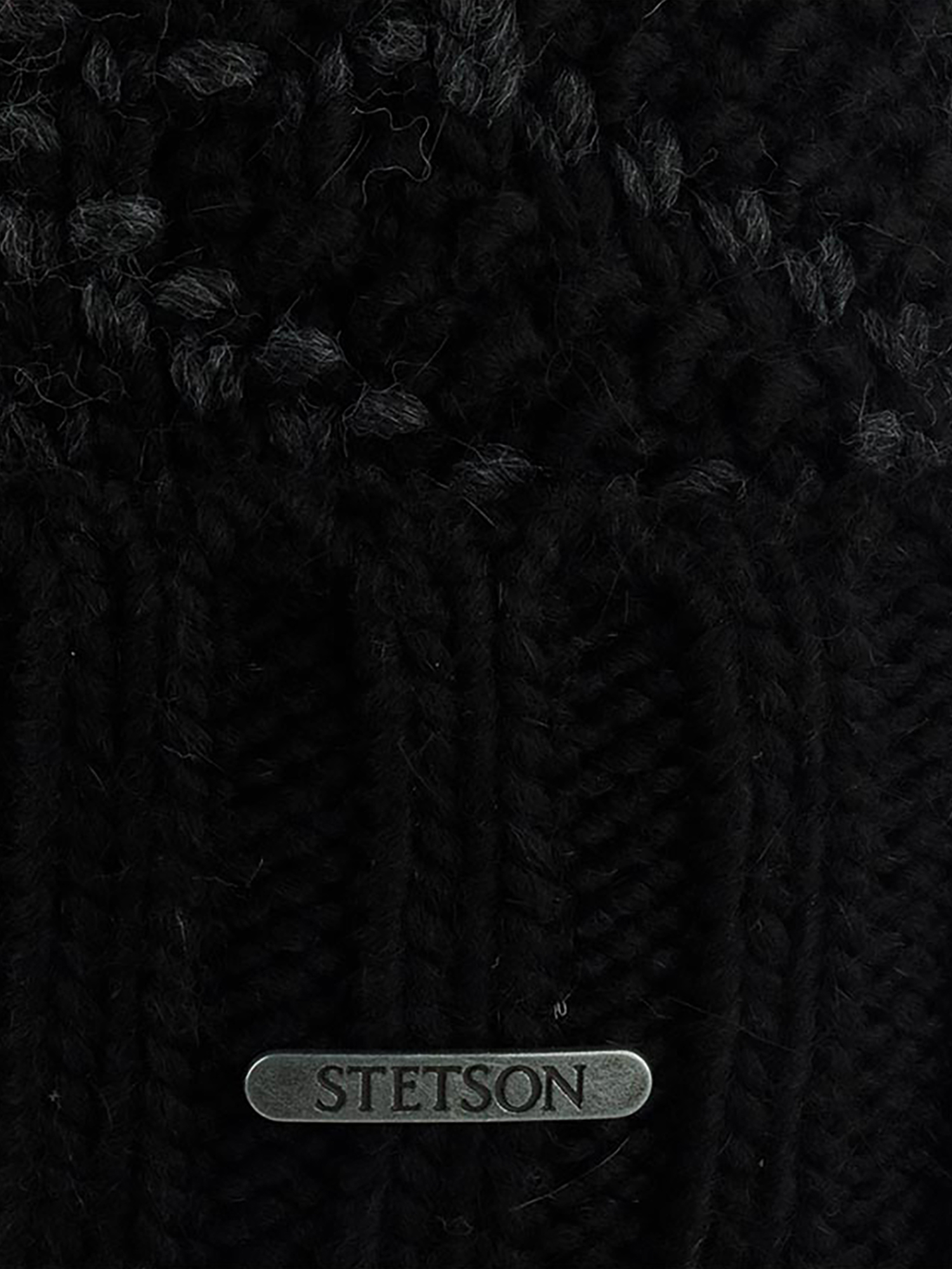 Шапка с отворотом STETSON 8599133 BEANIE ACRYL (черный), Черный 02-802XDOXS9Z-09, размер Без размера - фото 4