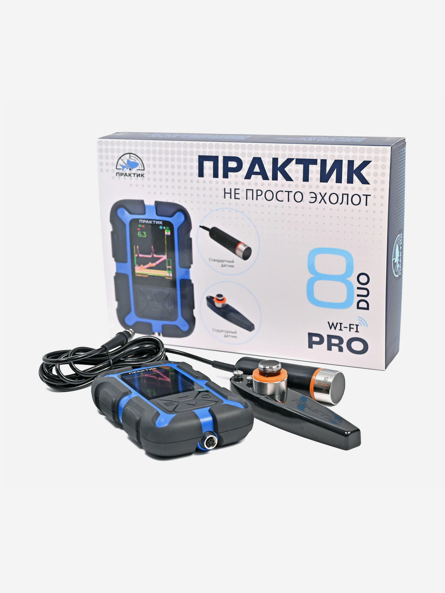 

Практик 8 PRO wi-fi DUO Эхолот, Черный