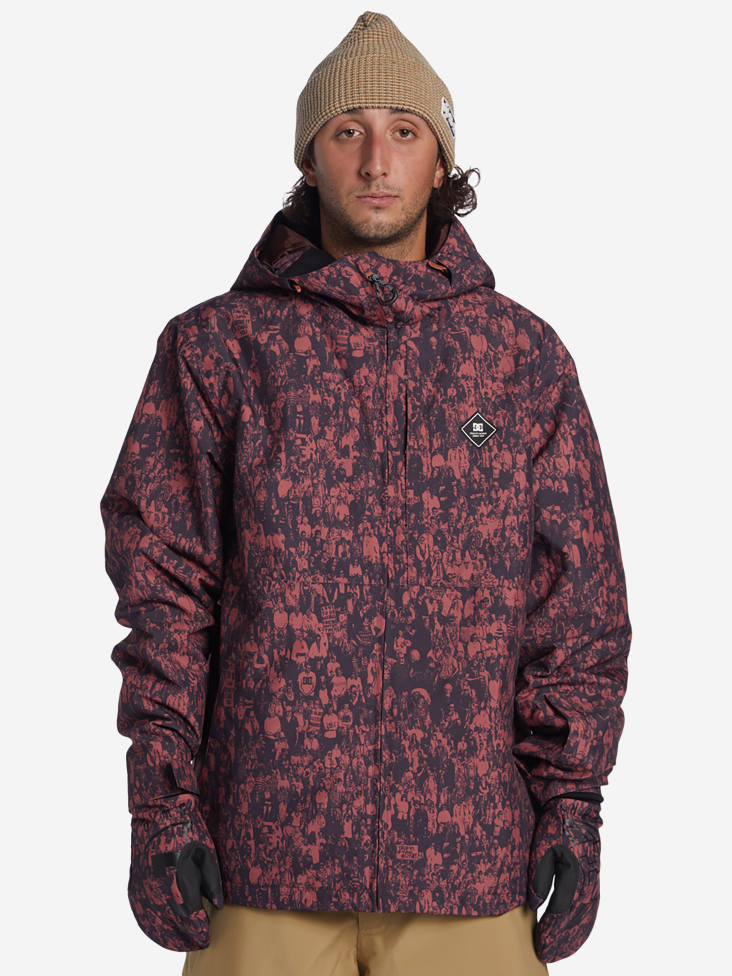 

Куртка утепленная мужская DC Shoes Basis Print Snjt Xkrm, Мультицвет