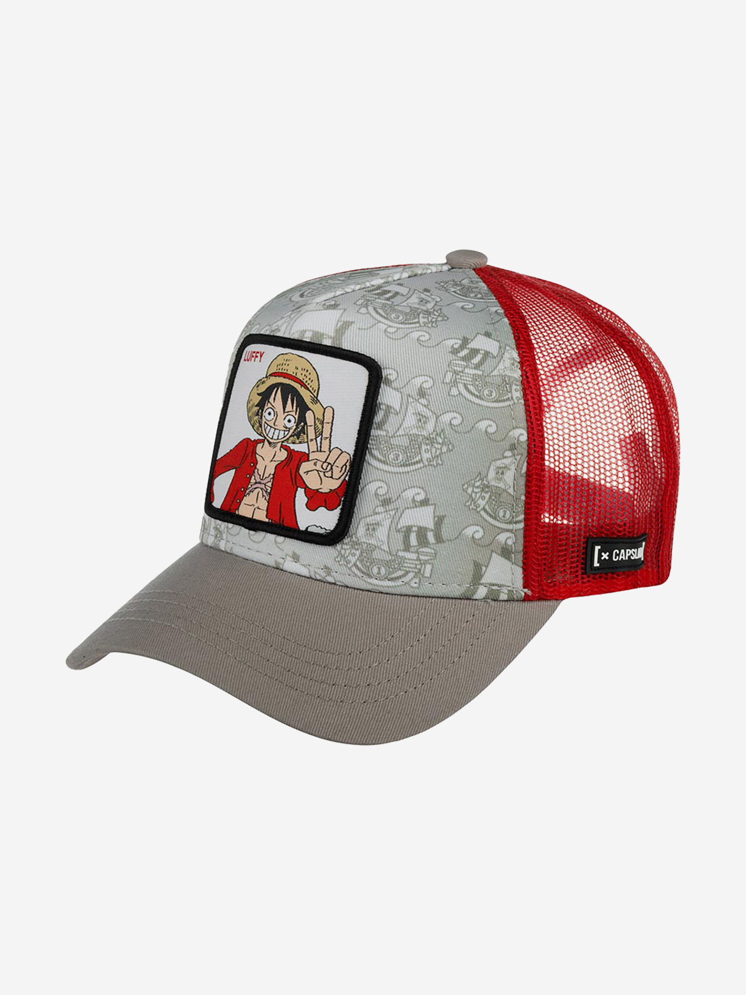 

Бейсболка с сеточкой CAPSLAB CL/OP1/1/LUF1 One Piece Luffy (серый), Серый