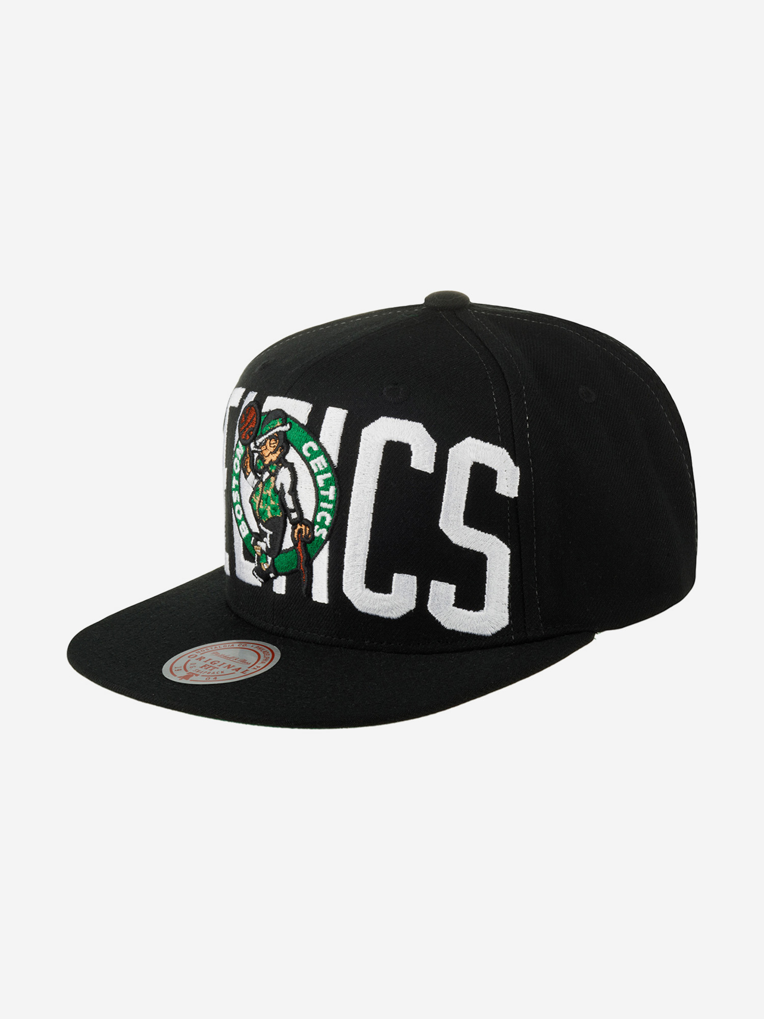 Изображение товара Бейсболка с прямым козырьком MITCHELL NESS HHSS7646-BCEYYPPPBLCK Boston Celtics NBA
