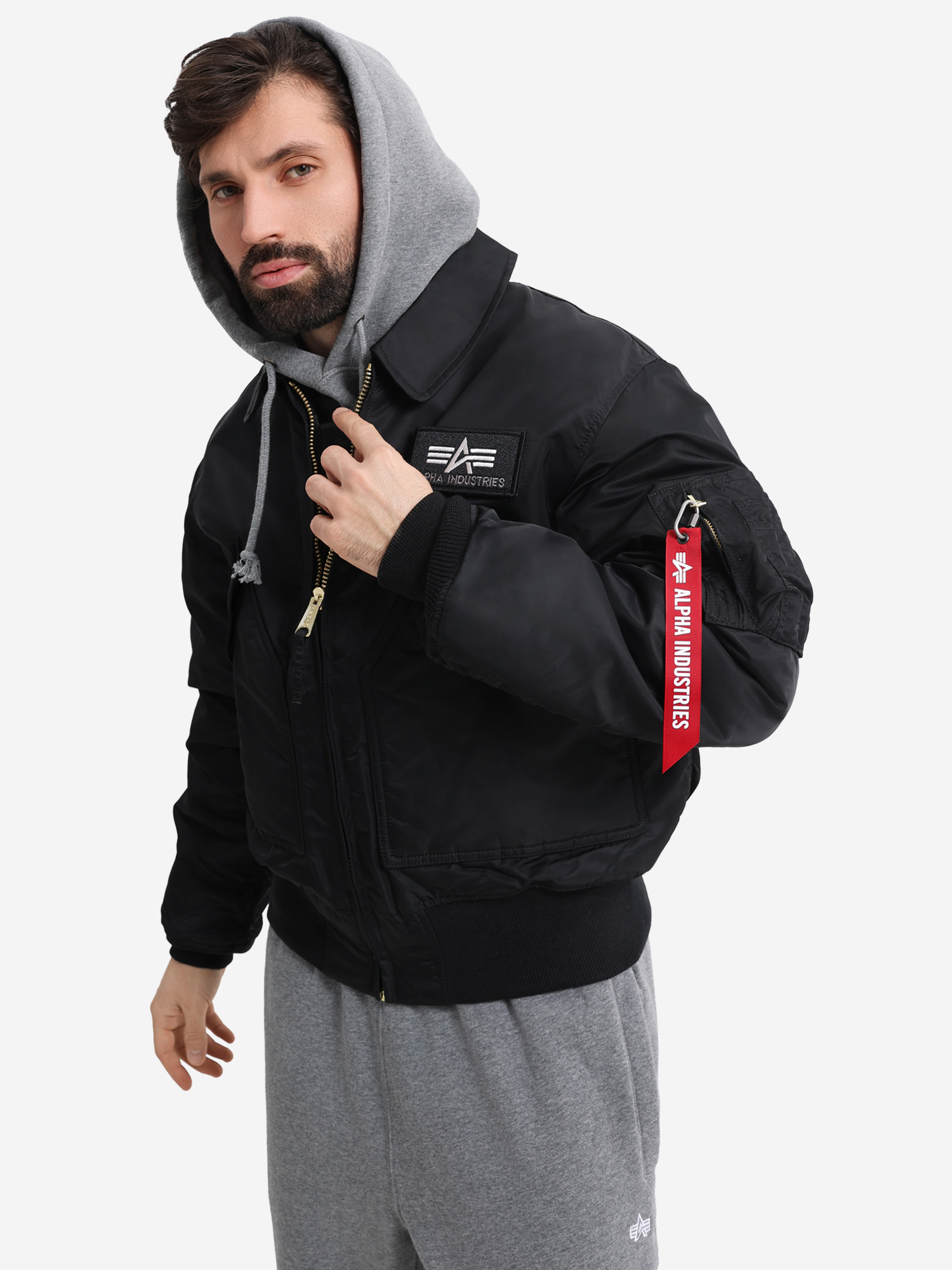 

Бомбер утепленный мужской CWU 45/P Alpha Industries, Черный