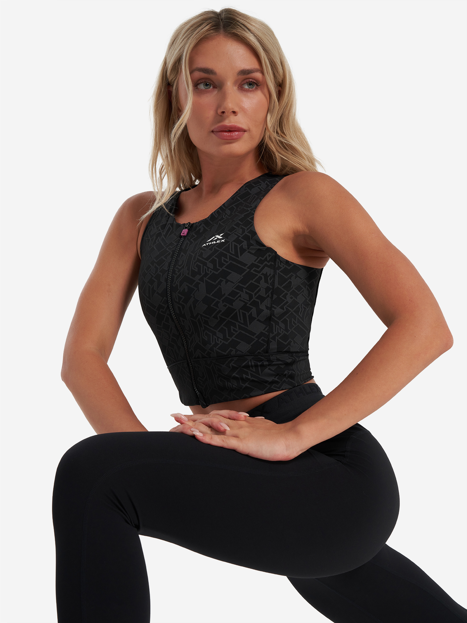 фото Топ бра спортивный athlex, черный