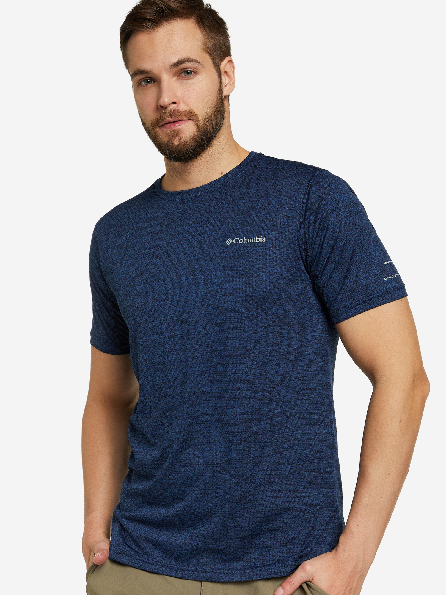 

Футболка мужская Columbia Alpine Chill Zero Short Sleeve Crew, Синий