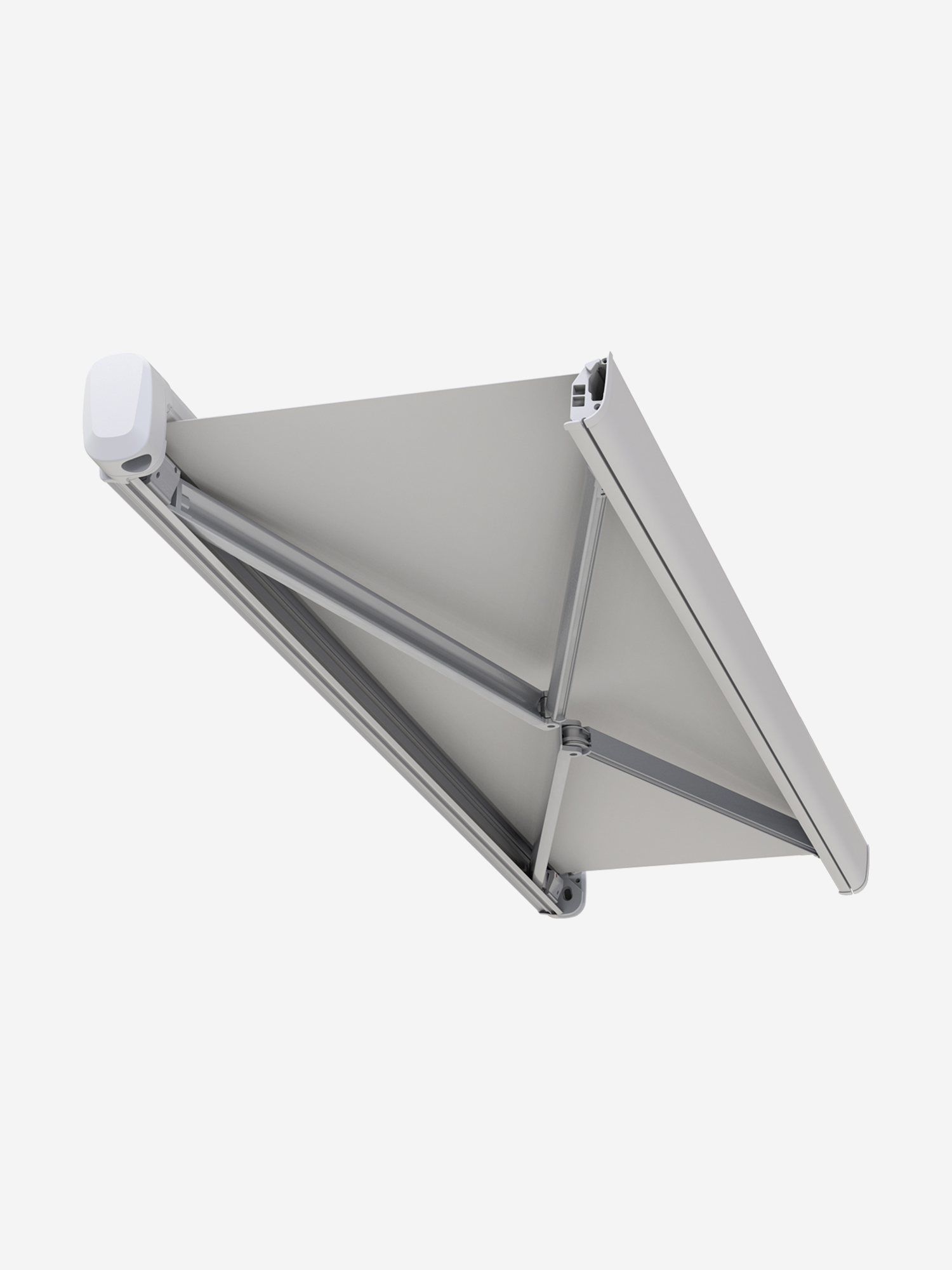 Изображение товара Маркиза автомобильная РИФ 2,0х1,5 м кассетная, привод механический, ручной, корпус белый