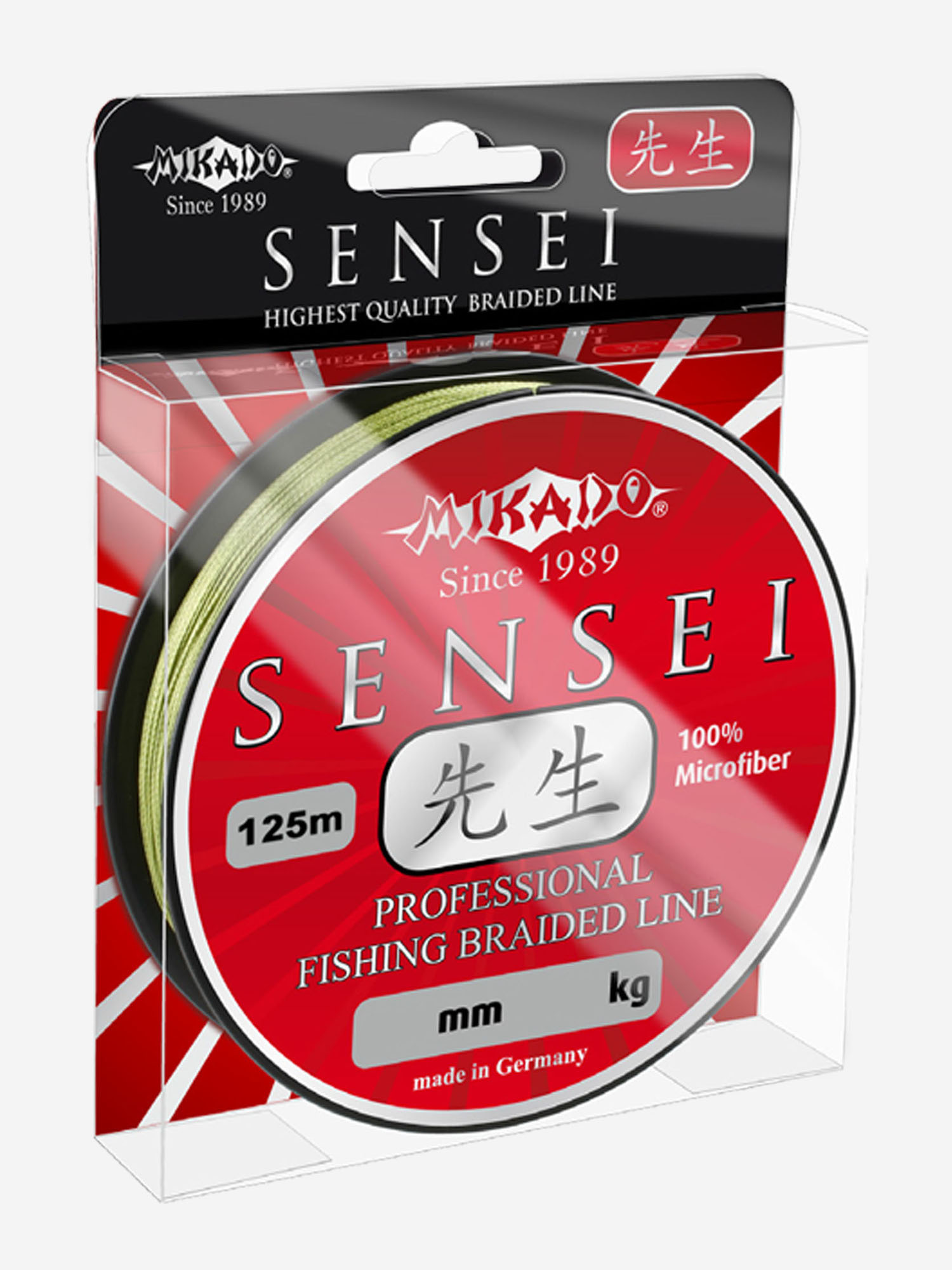 

Плетеный шнур Mikado SENSEI 0,38 green (125 м) - 33.80 кг., Зеленый