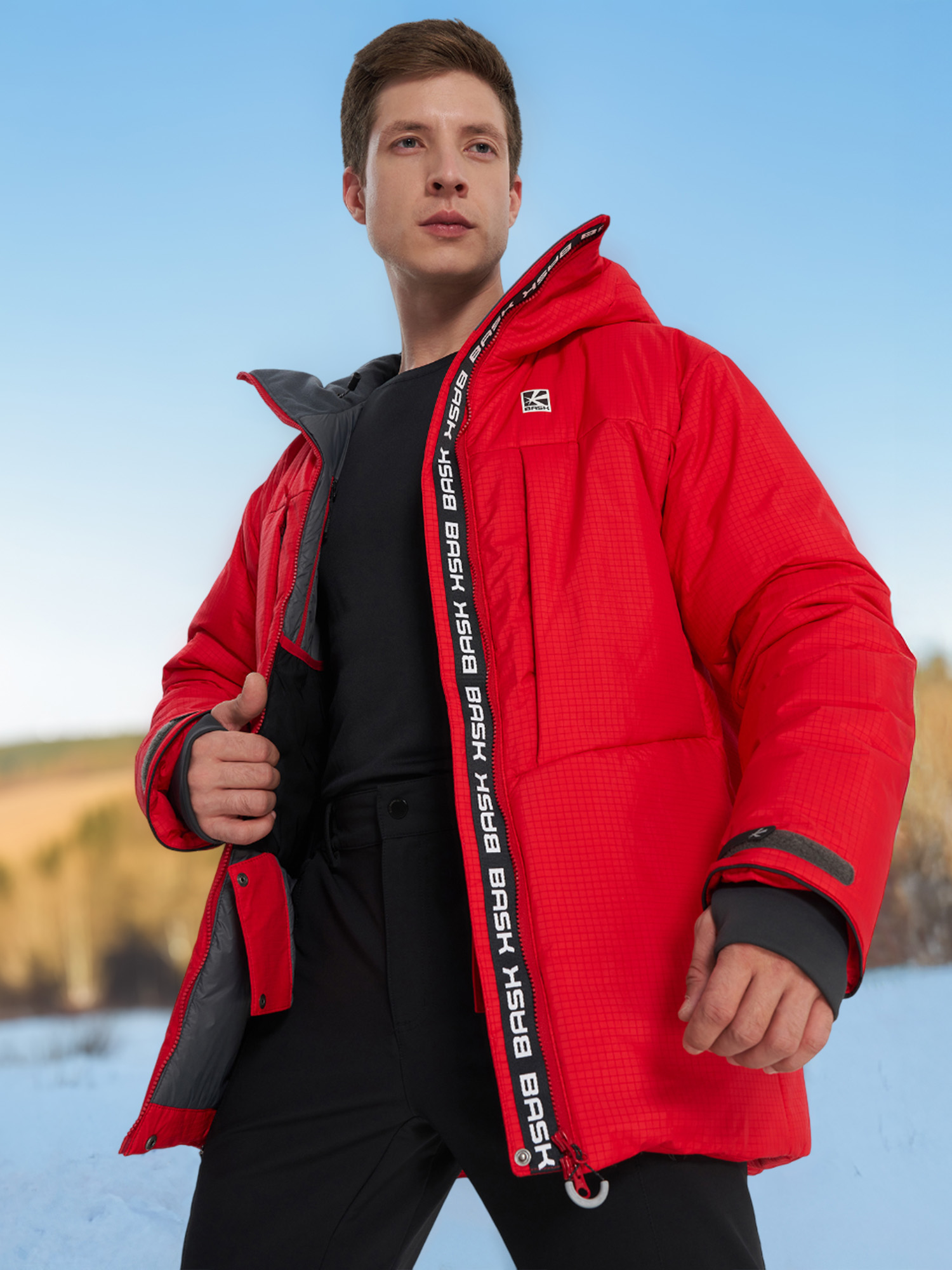 Куртка утепленная мужская Bask Solution, красный, арт. 19270bsk-9205