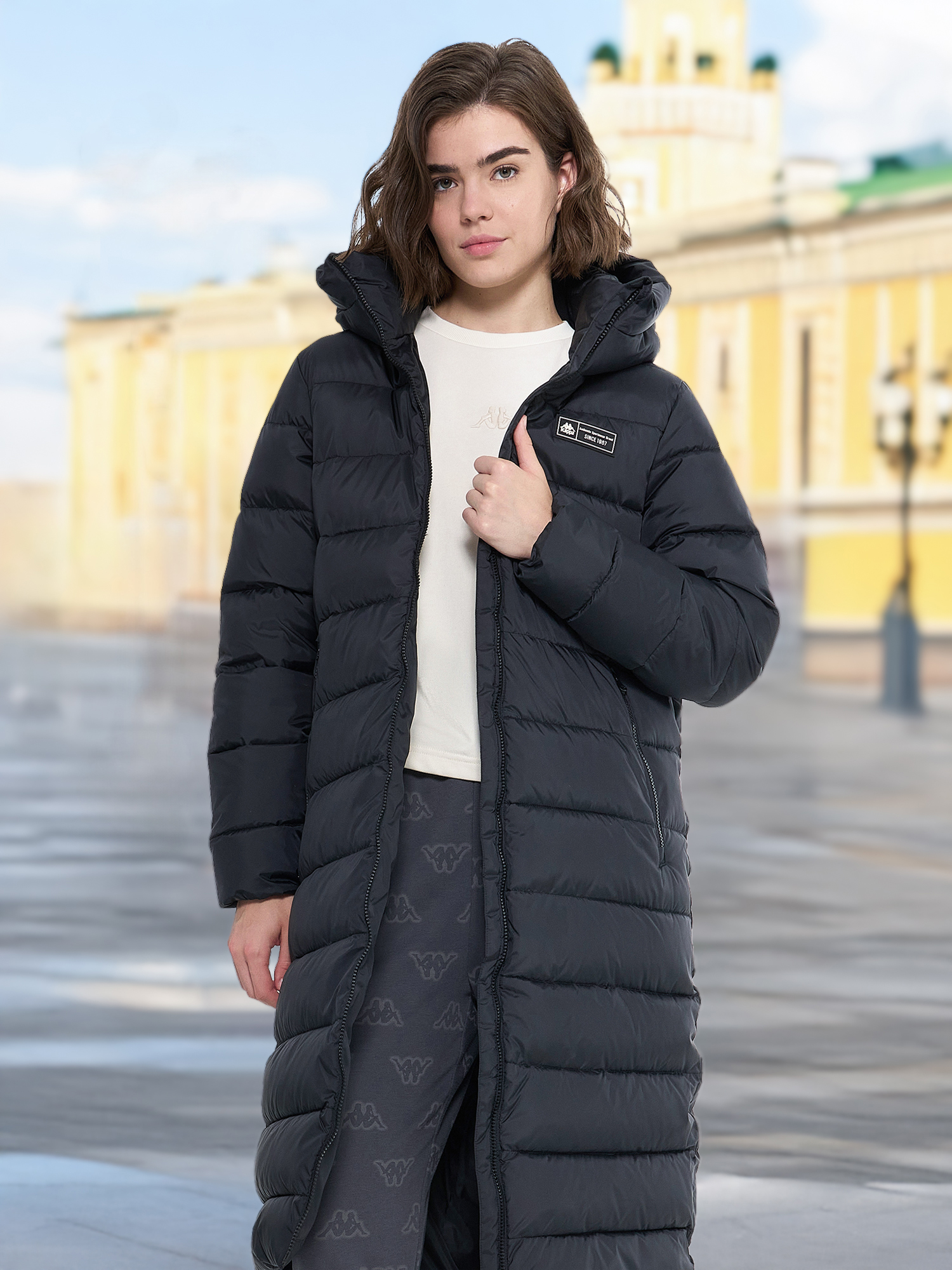 

Пальто утепленное женское Kappa, Черный