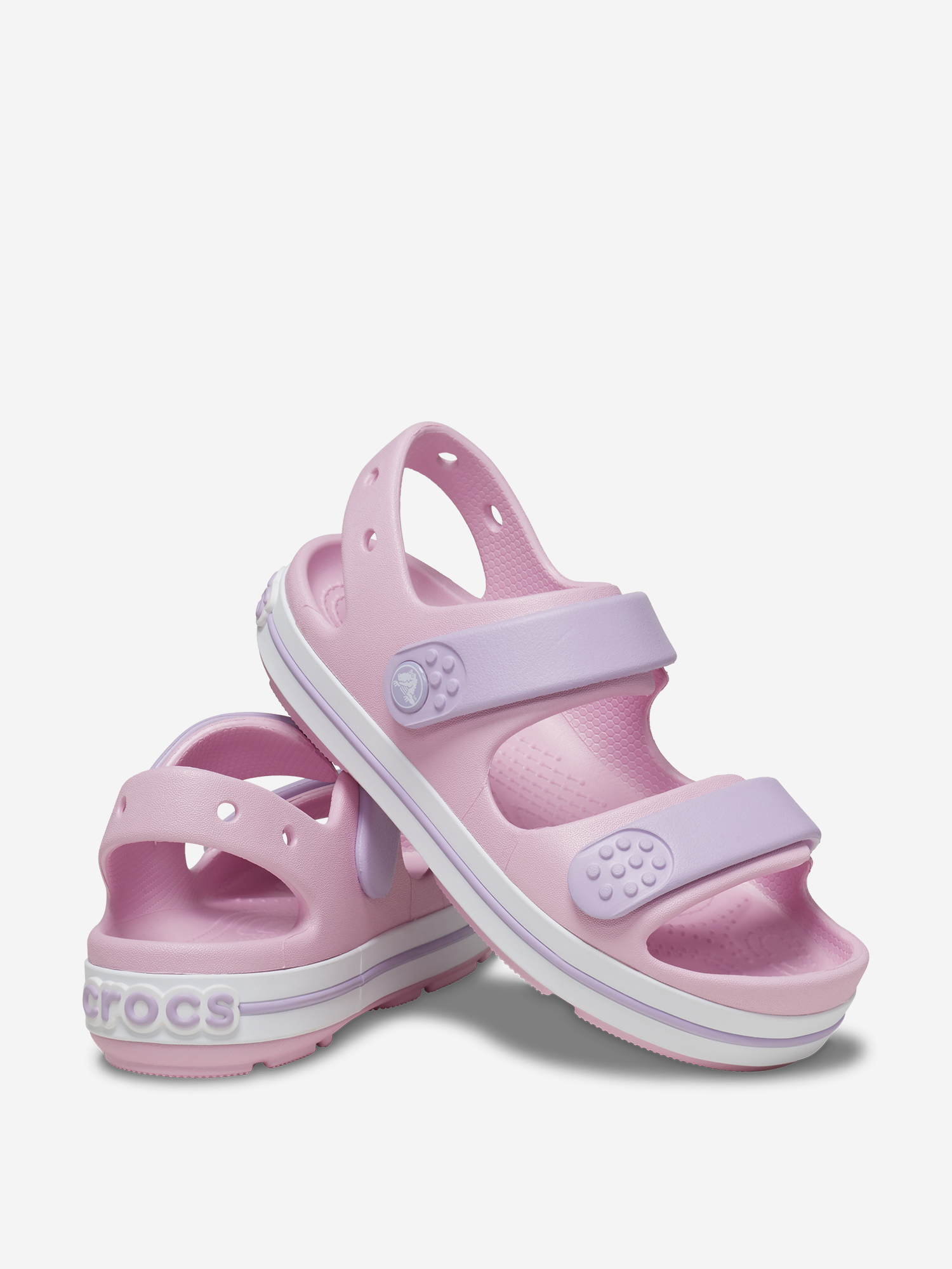 Сандалии детские Crocs Crocband Cruiser Sandal K, Розовый 209423C1G-84I, размер 31-32 - фото 4