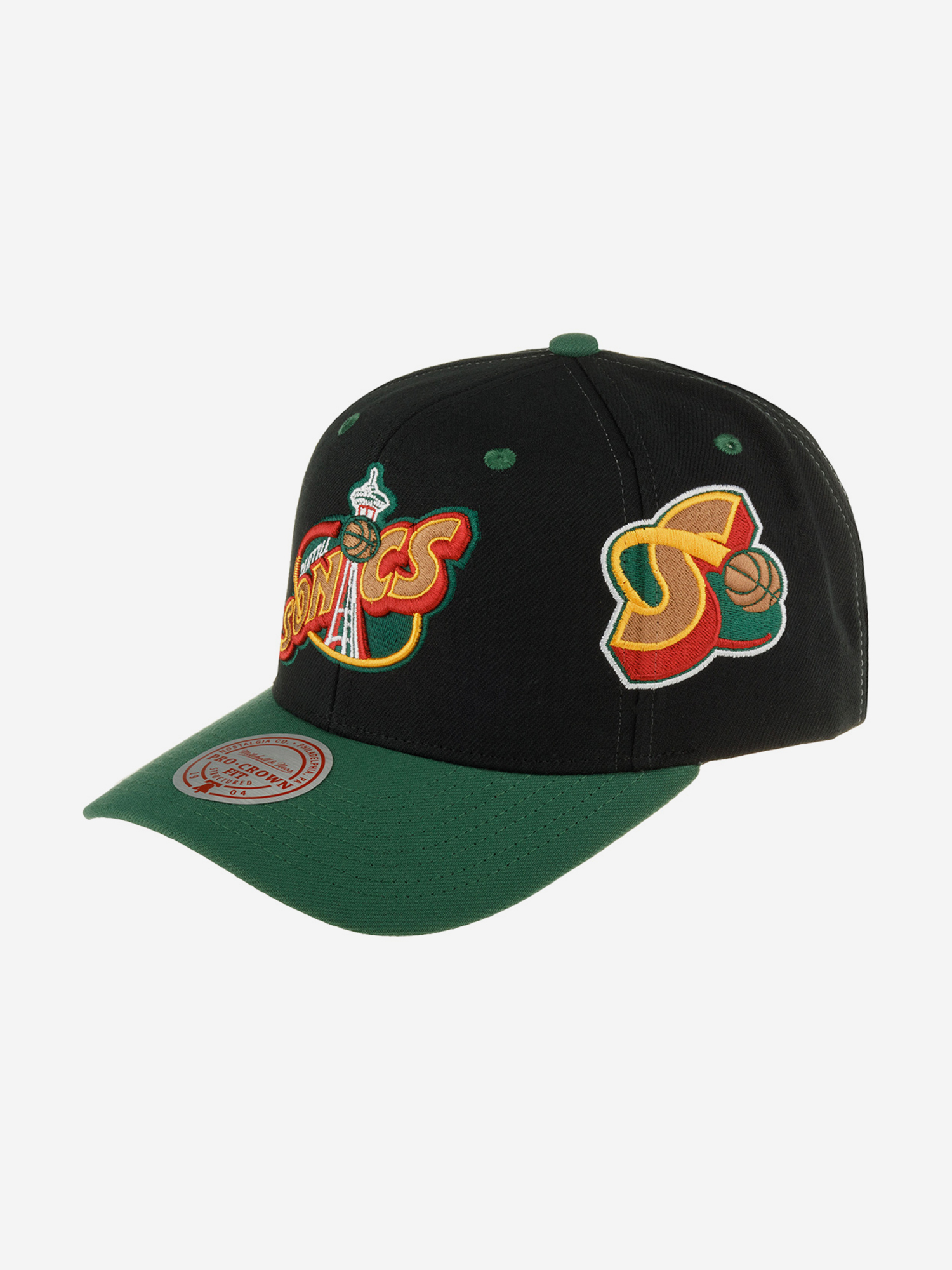 Бейсболка MITCHELL NESS HHSS6729-SSUYYPPPBLCK Seattle Supersonics NBA (черный), Черный 59-296XDOXM4K-33, размер Без размера - фото 1