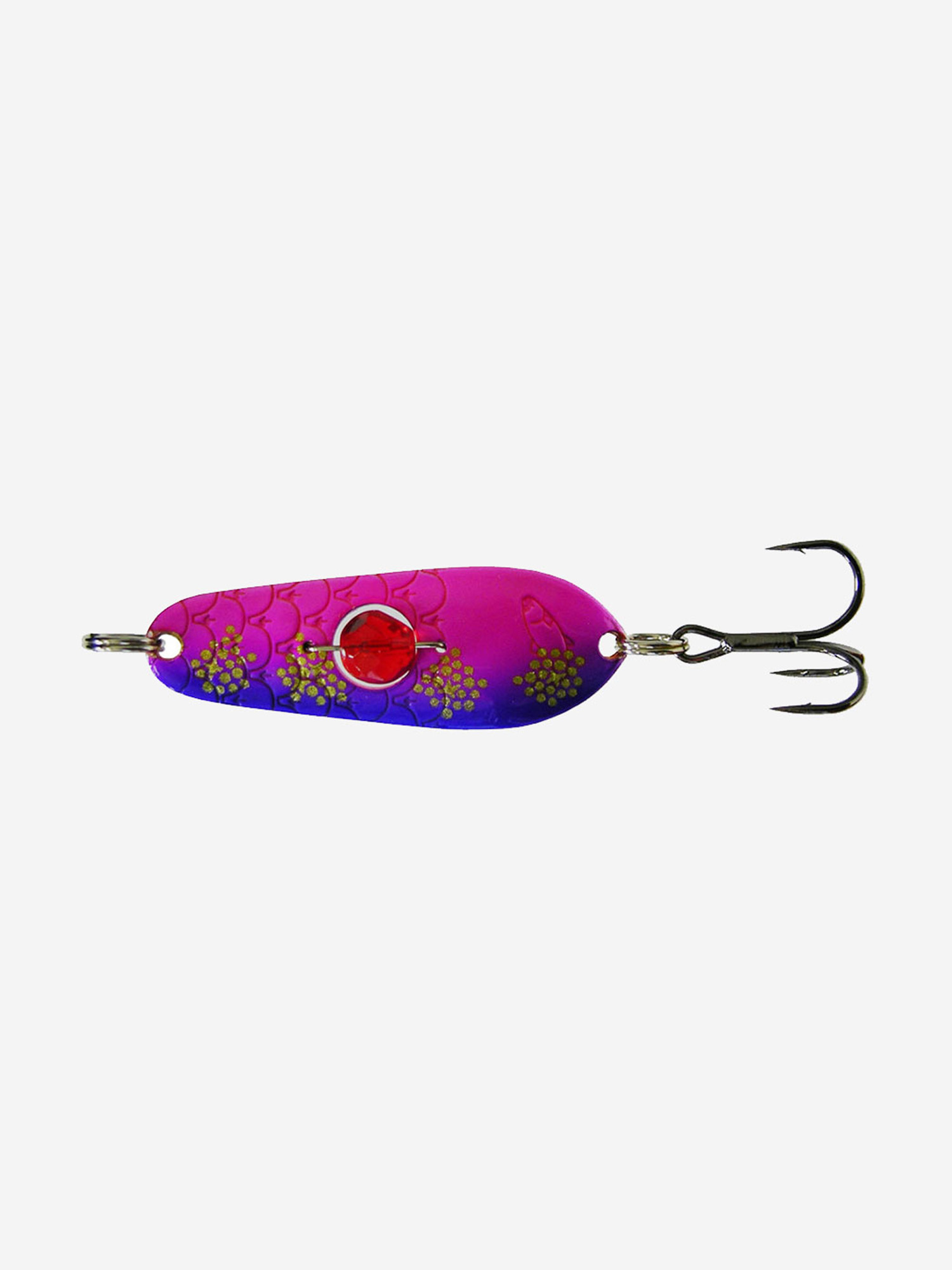 

Блесна колеблющаяся Kuusamo Rasanen 50/14 с камнем, Li/Pink/G-S,UV, Фиолетовый