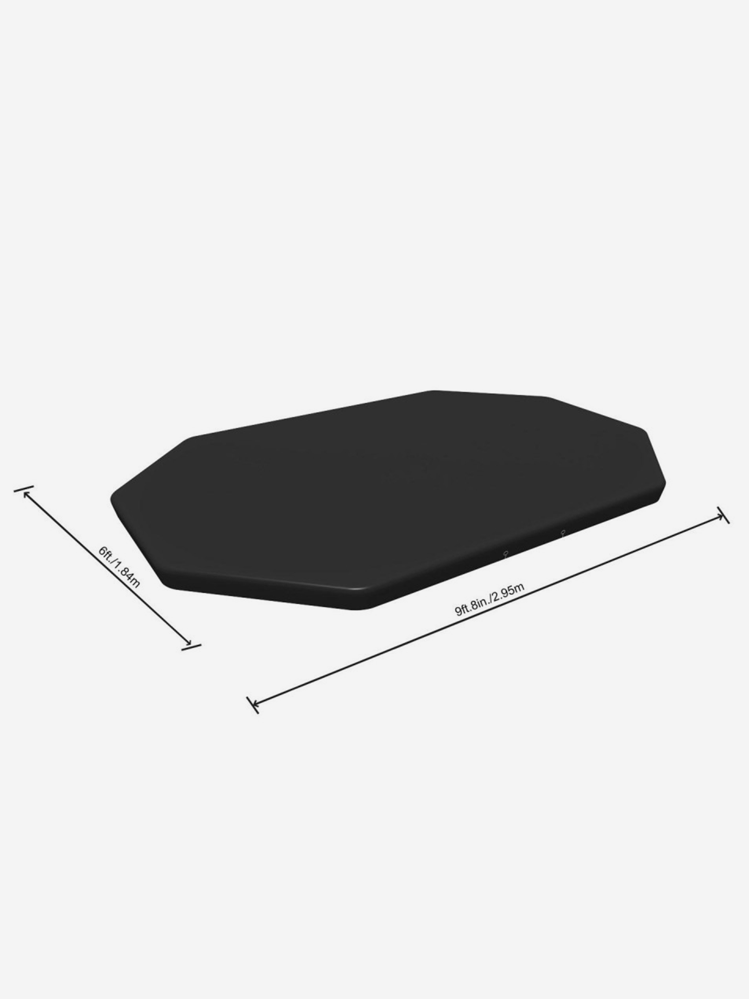 

Тент для овального каркасного бассейна Bestway 58424 (305х200х84см) (305х184см), Черный