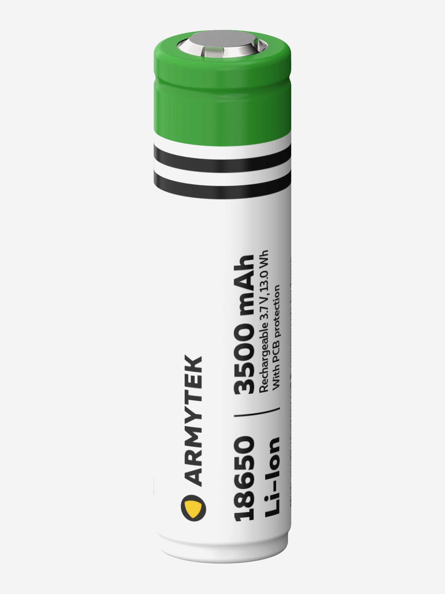 

Аккумулятор защищенный Armytek, 18650 Li-Ion 3500 мАч, Белый