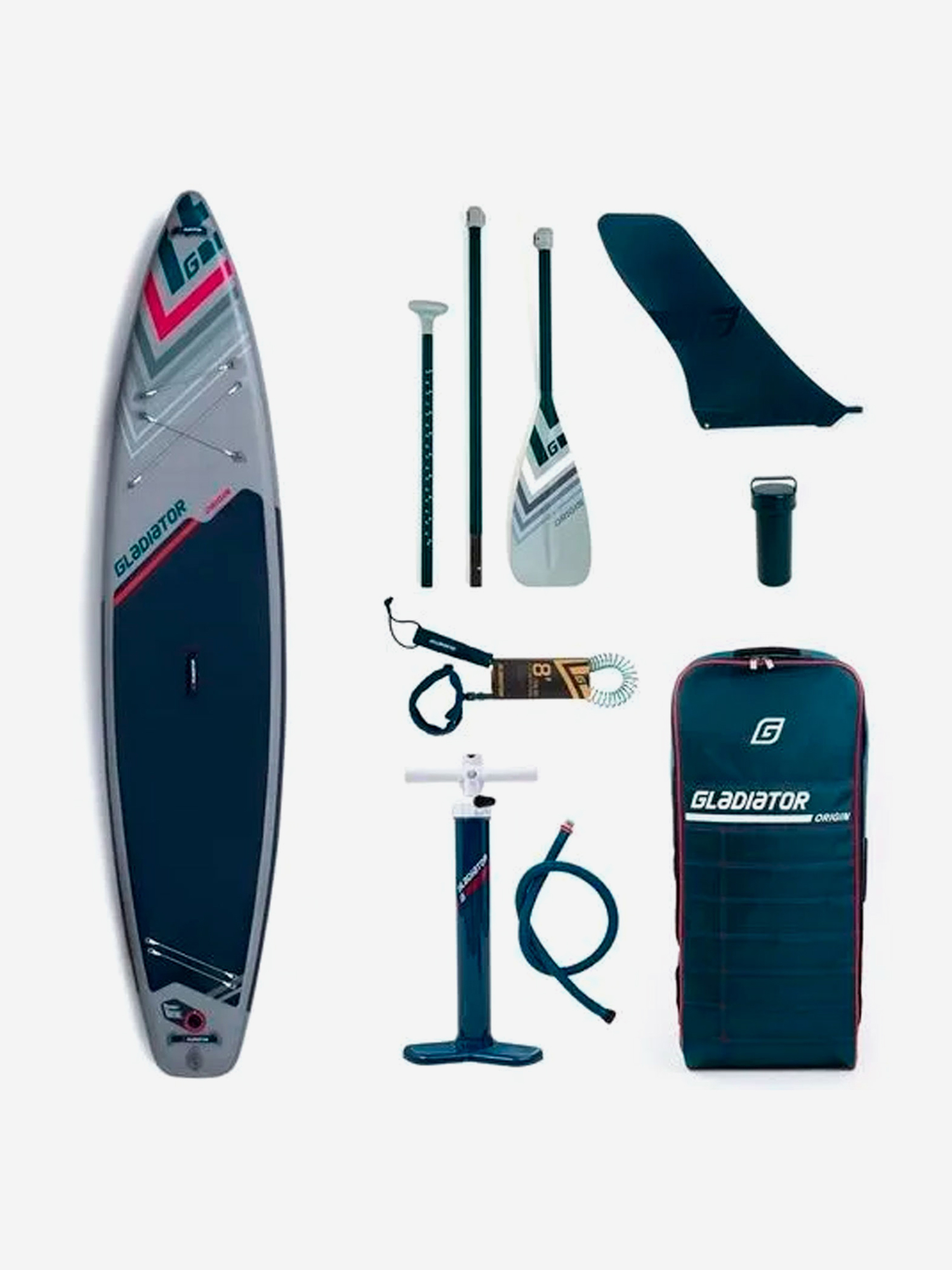 

SUP доска надувная Gladiator ORIGIN 12.6 T, Серый