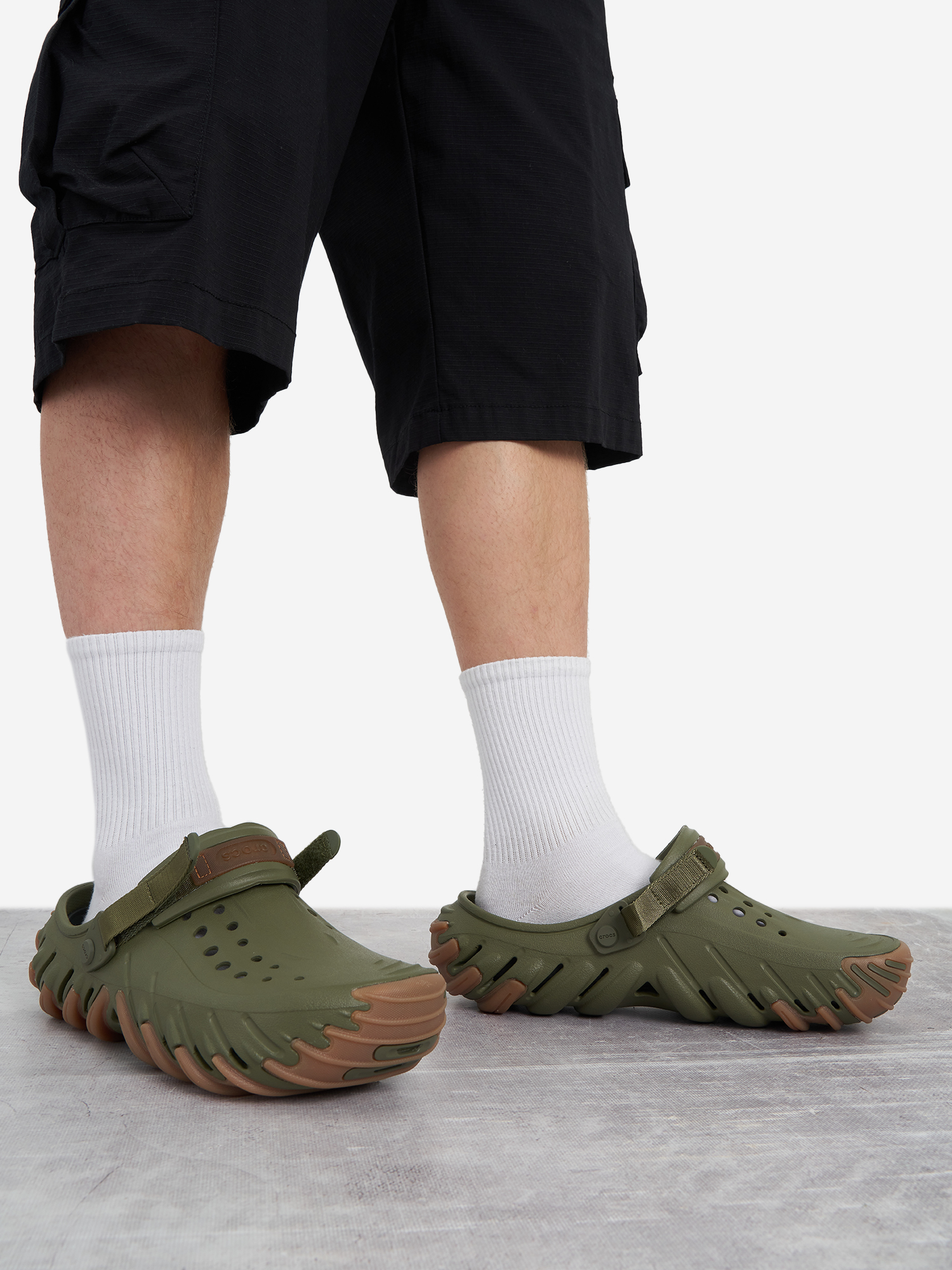 Сабо Crocs Echo Gum, зеленый, арт. 211675c1g-309