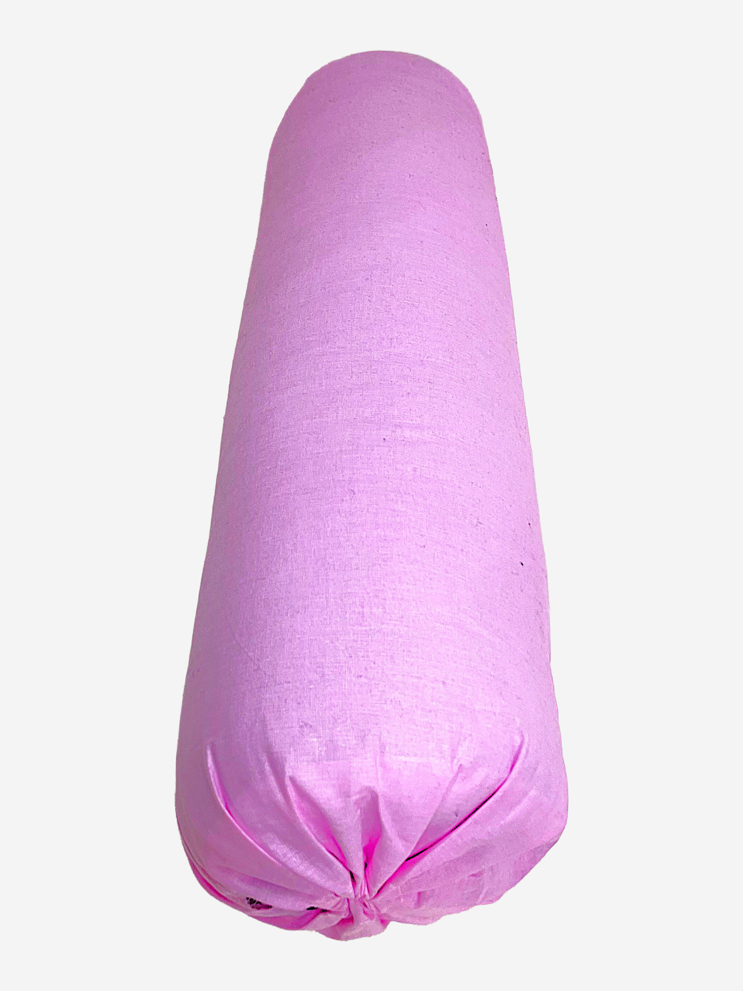 Изображение товара Болстер для йоги Айенгара розовый 75см шерстяной с хлопковым чехлом