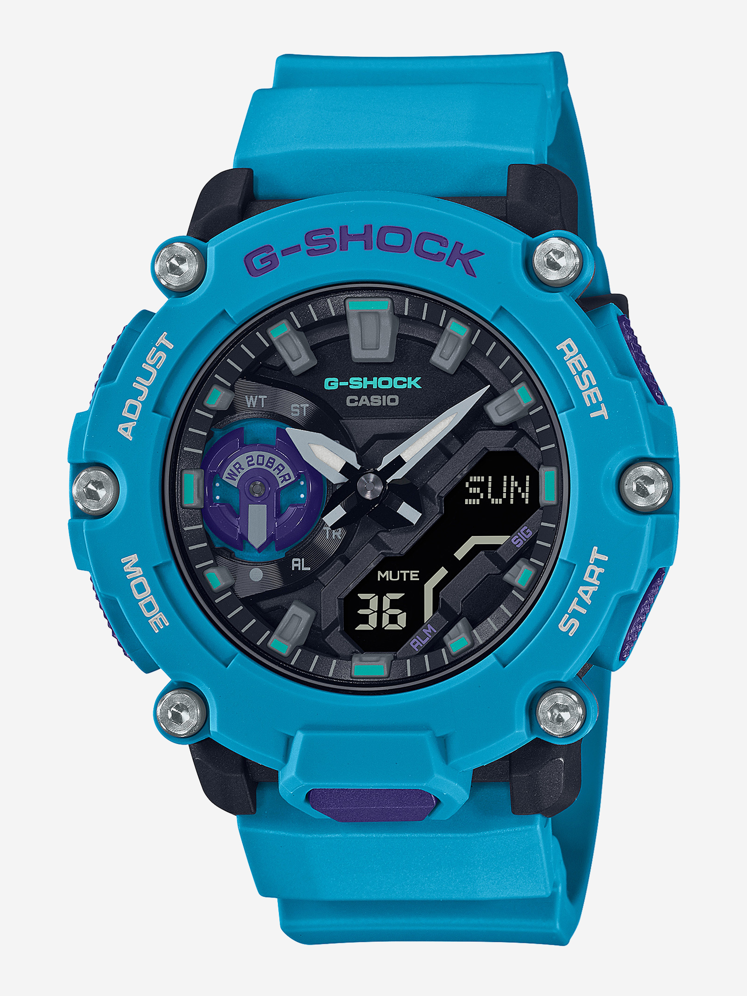 

Наручные часы Casio G-SHOCK GA-2200-2A, Голубой