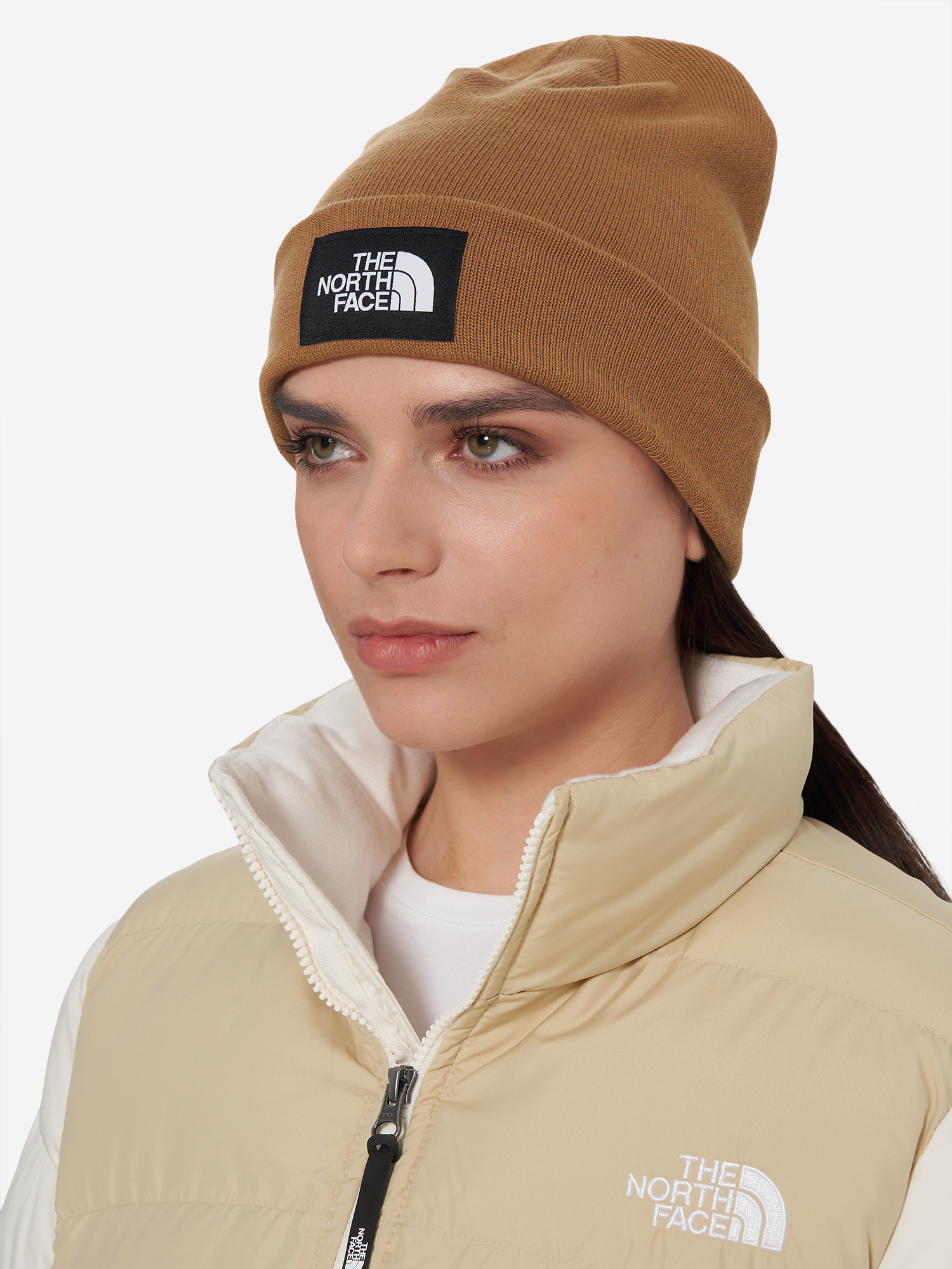 фото Шапка the north face, бежевый