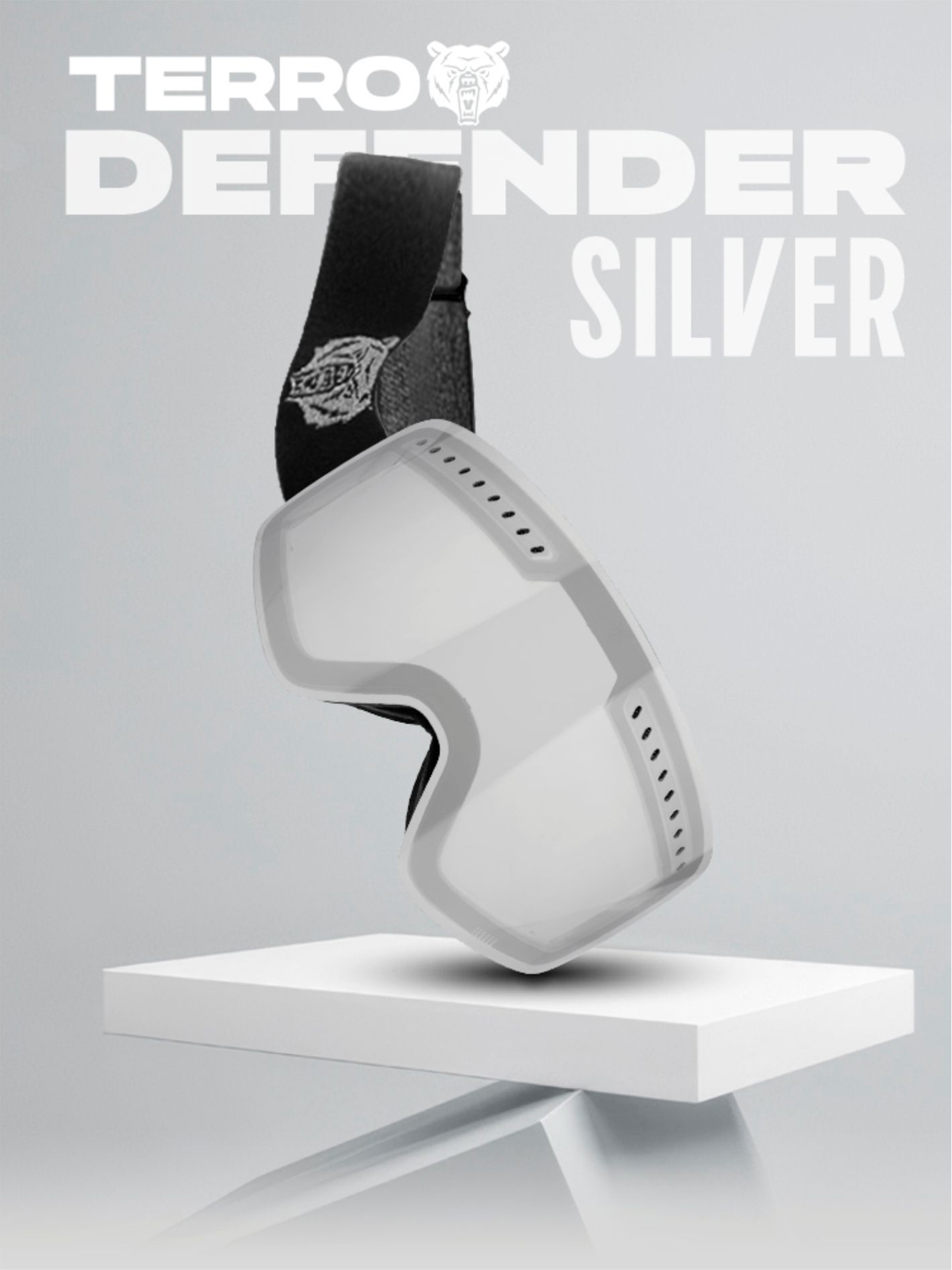 

Маска горнолыжная TERRO DEFENDER, Серебряный