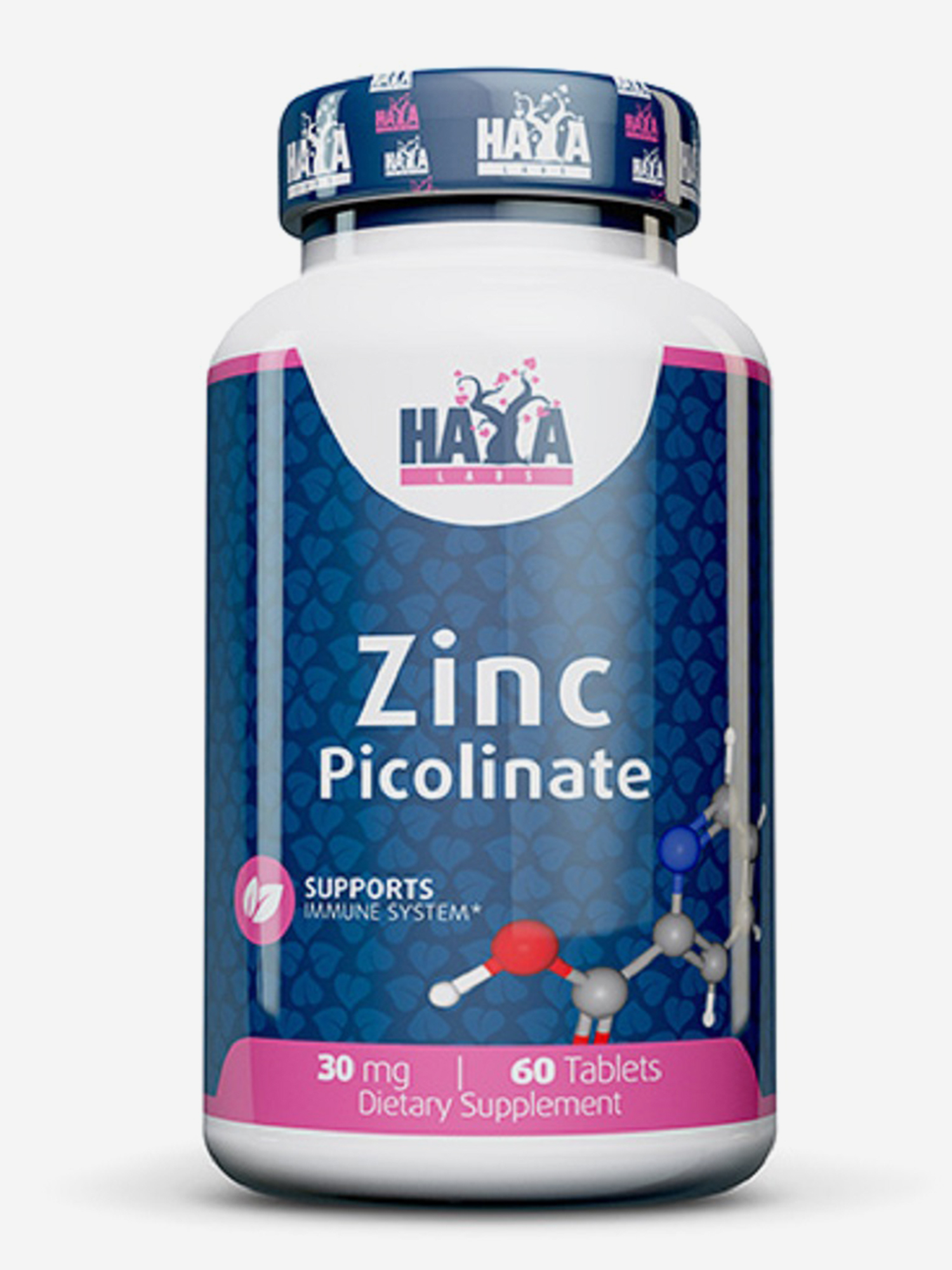 Изображение товара Цинк пиколинат HAYA LABS 30 мг 60 таблеток для иммунитета и восстановления