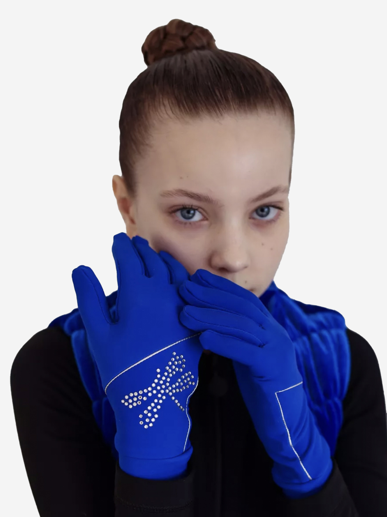 Изображение товара Термоперчатки для фигурного катания Shine, Васильковый