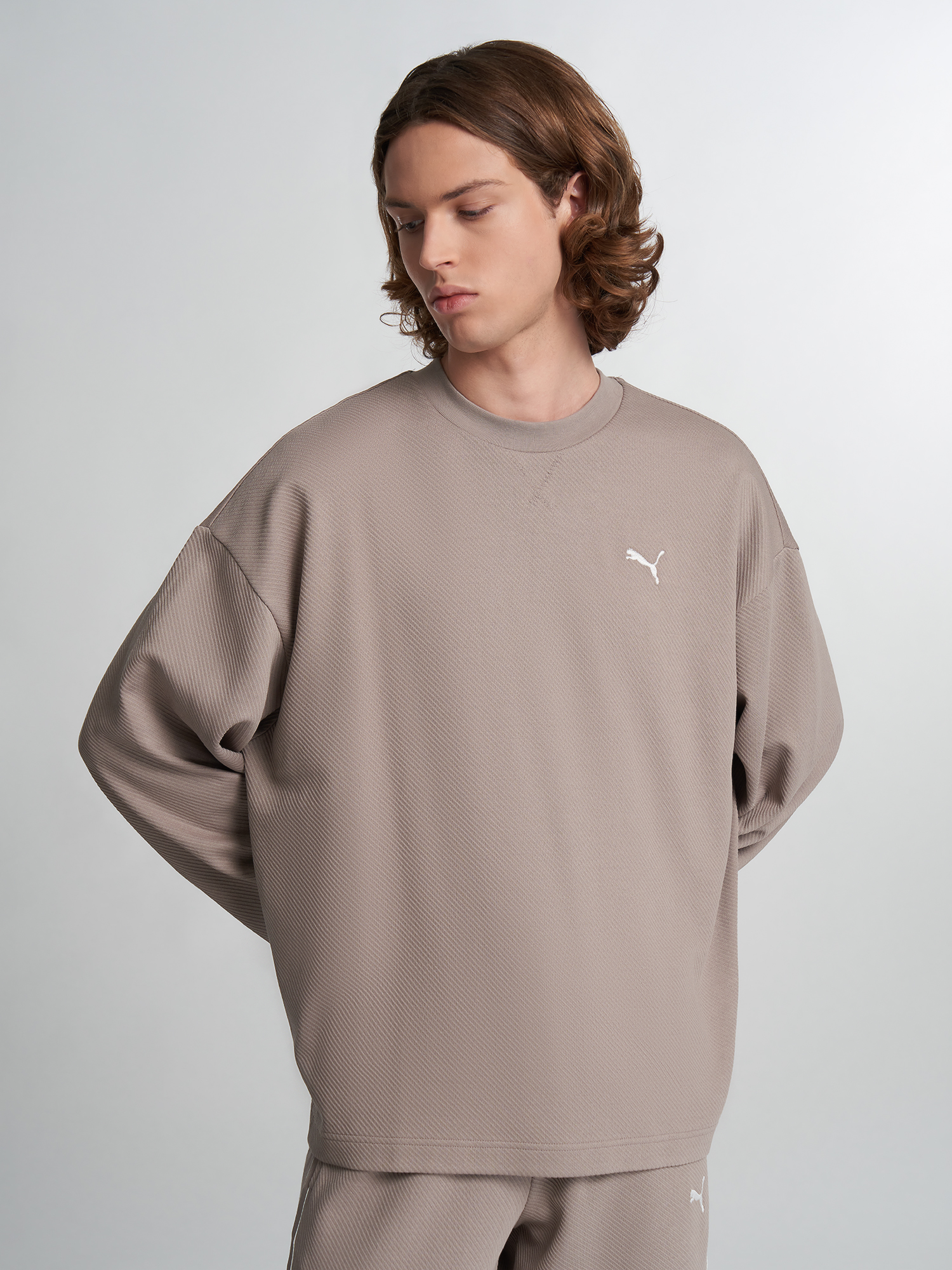 Свитшот мужской PUMA Essentials Elevated, Бежевый 2