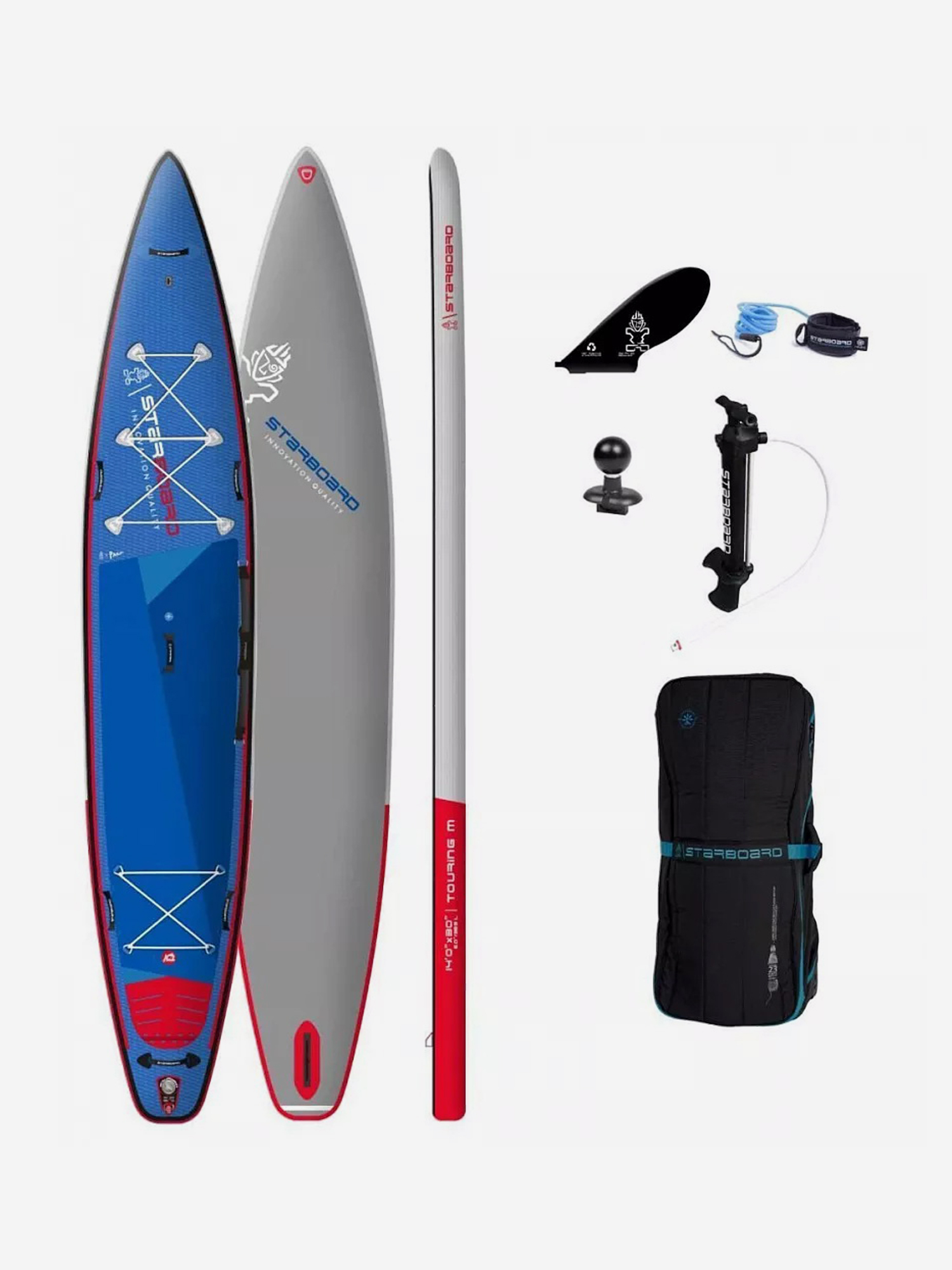 

Доска SUP надувная Starboard 14'0"х30"х6" Touring M Deluxe DC, Мультицвет