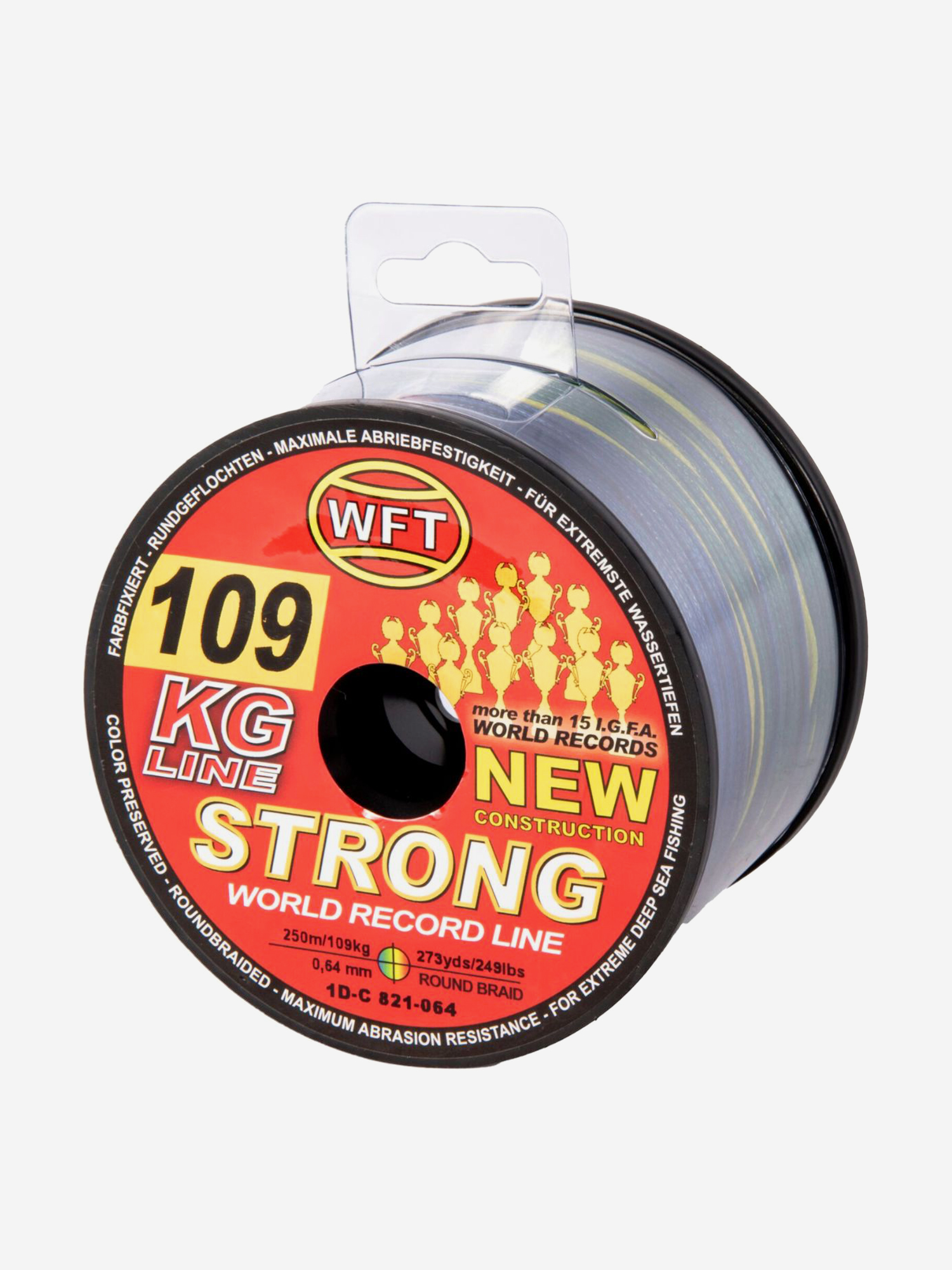 

Шнур плетеный WFT KG STRONG Multicolor 250/064 (1D-C-821-064), Мультицвет