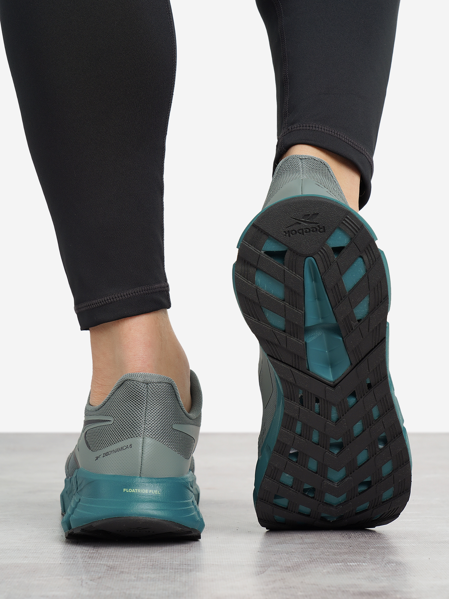 фото Кроссовки мужские reebok zig dynamica 6, серый