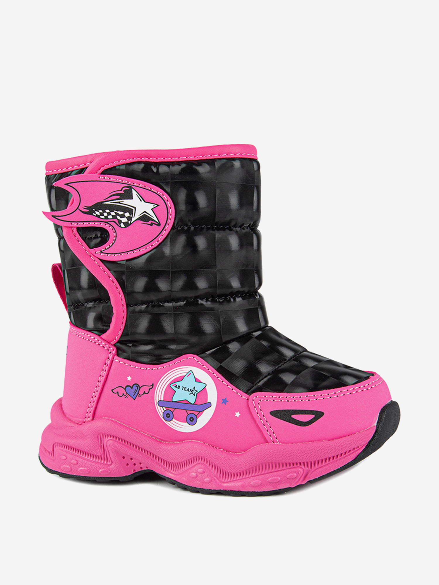 Изображение товара Сапоги для девочки Kapika, Черный/фуксия