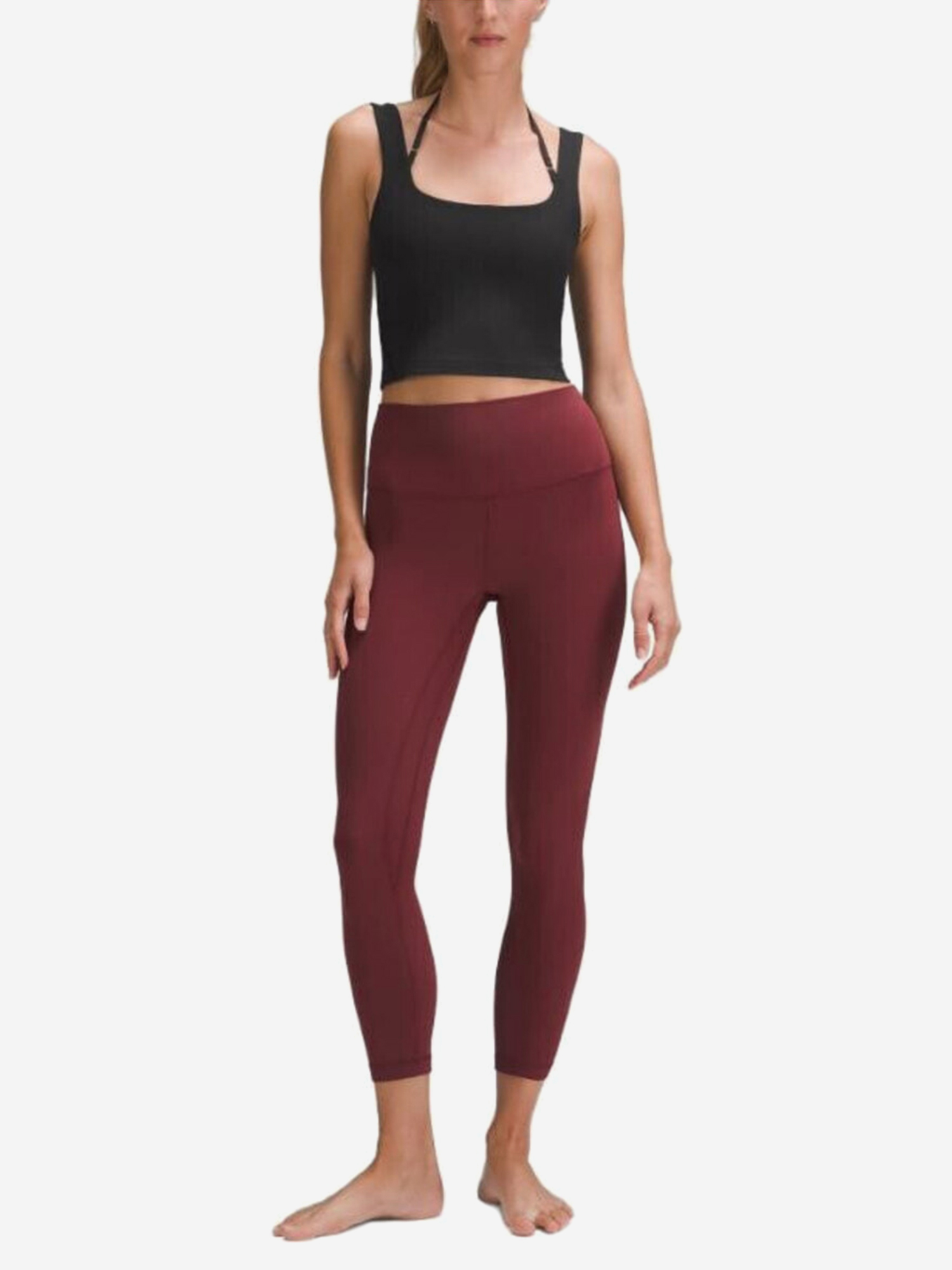 Изображение товара Футболка Lululemon для женщин спортивного стиля черного цвета