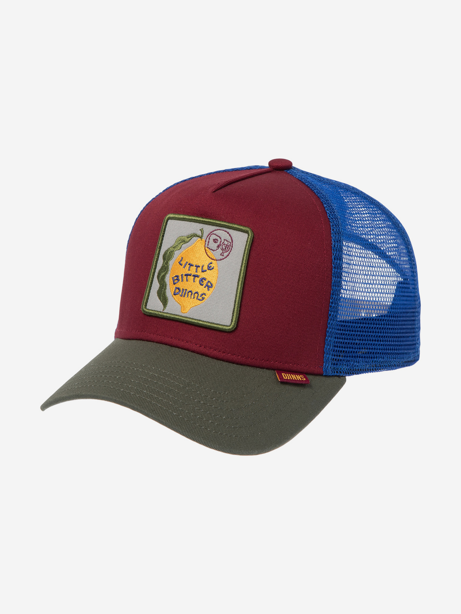 Изображение товара Бейсболка с сеточкой DJINNS HFT Bitter, Бордовый / оливковый