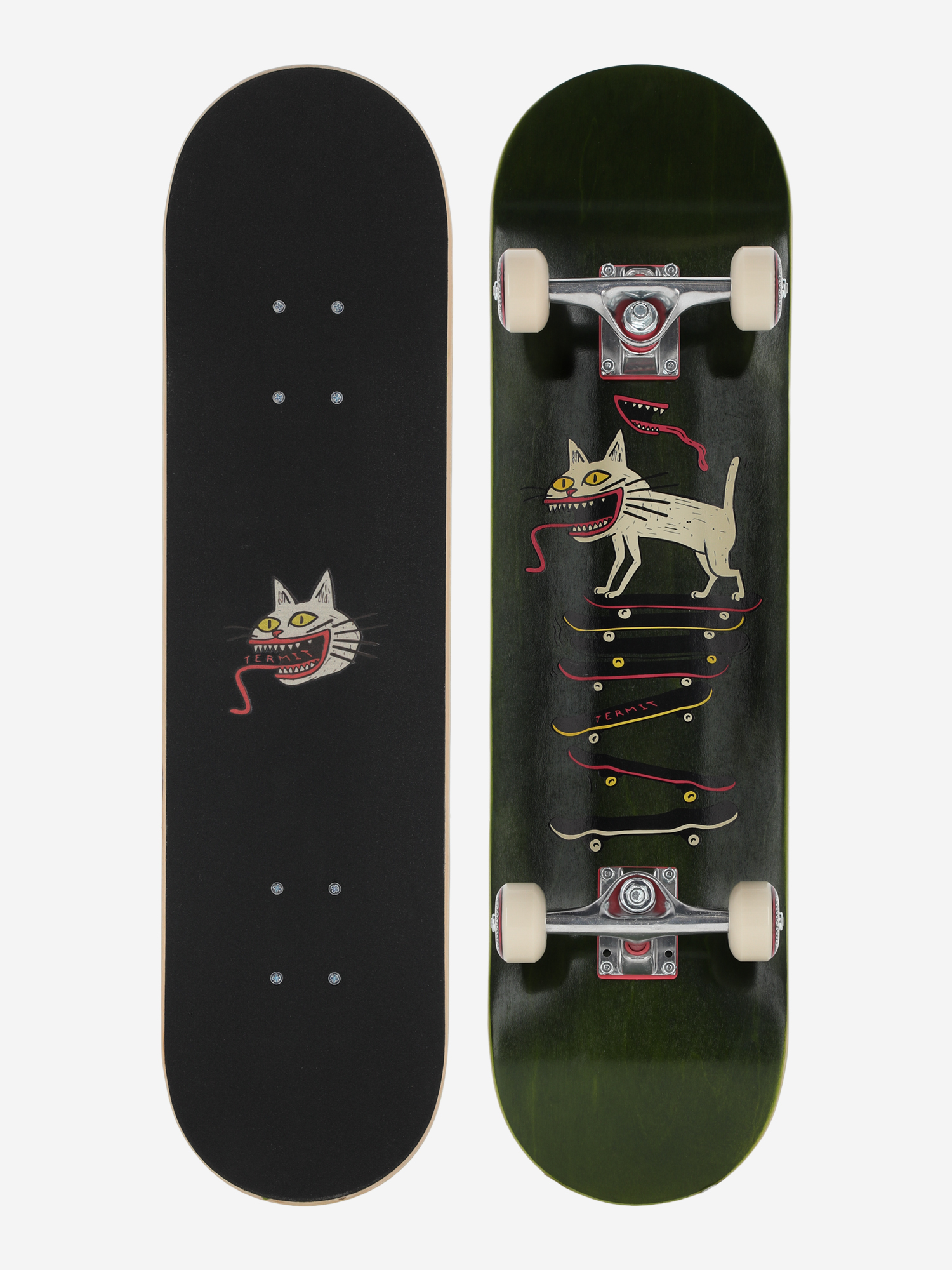 Изображение товара Скейтборд Termit 700 31 дюйм коричневый для скейтбординга взрослых