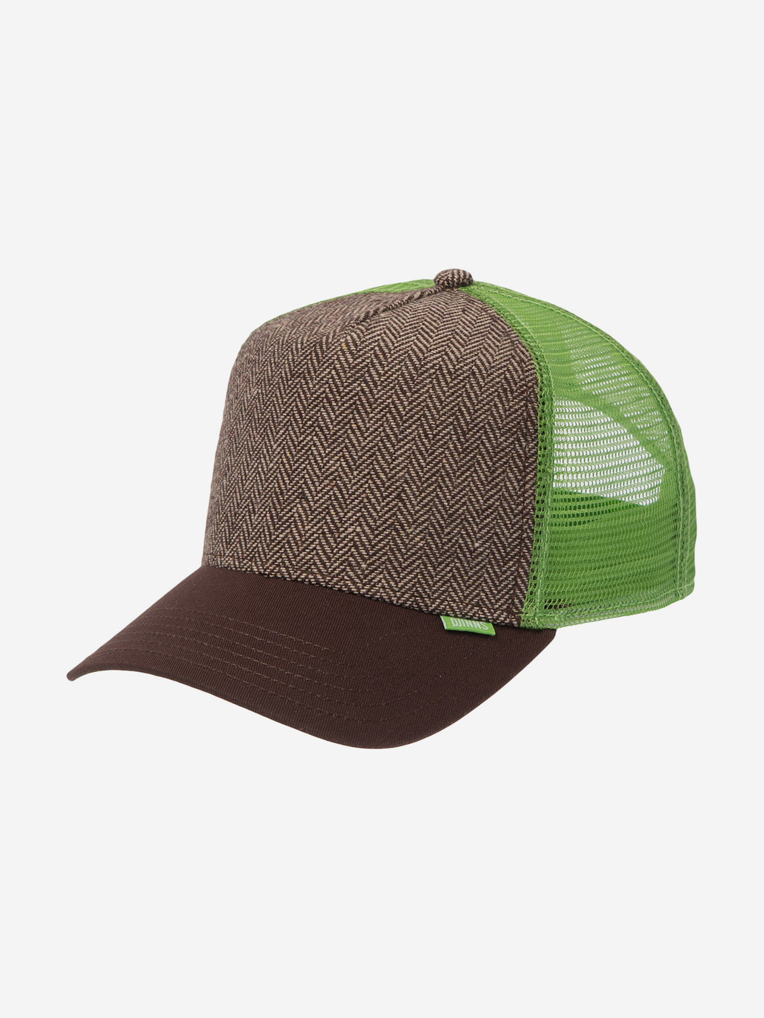 Изображение товара Бейсболка с сеточкой DJINNS HFT Tweed Combo коричневая всесезонная