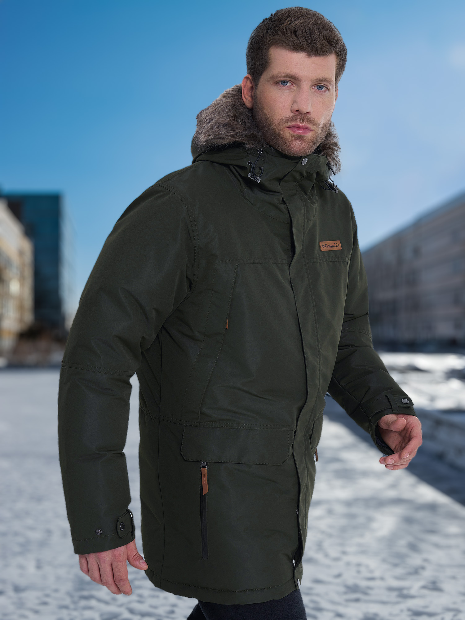 

Пуховик мужской Columbia South Canyon II Long Down Parka, Зеленый