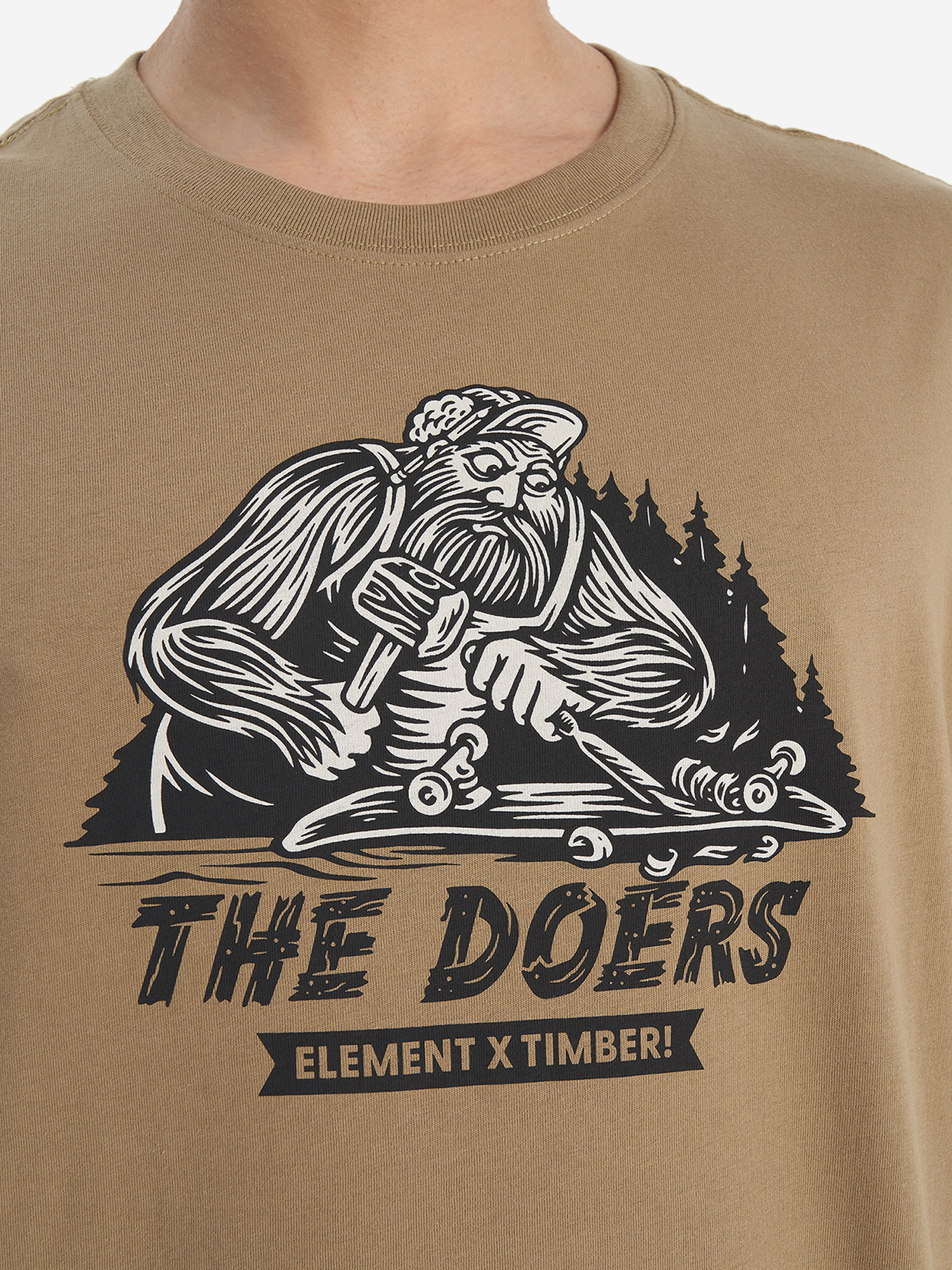 фото Футболка мужская element timber shaper, коричневый