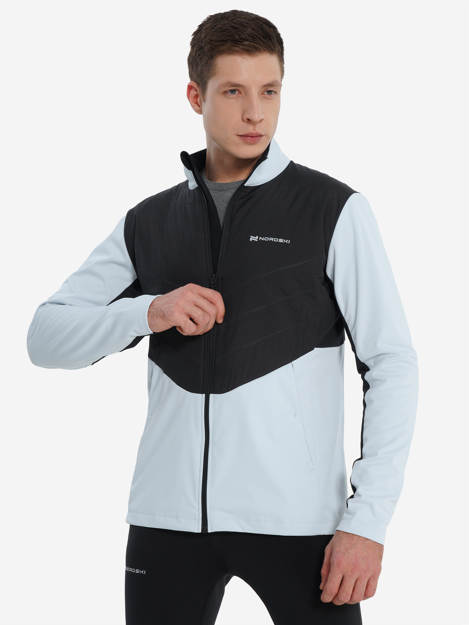 

Куртка для беговых лыж мужская Nordski Hybrid Pro 2.0, Голубой