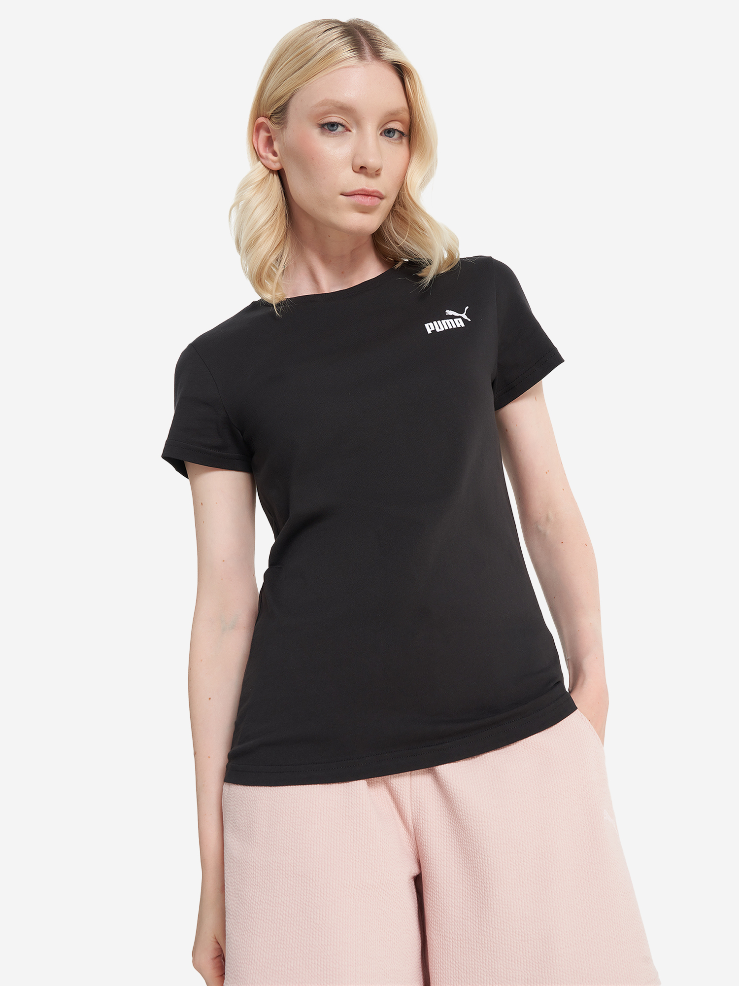

Футболка женская PUMA Ess Small No. 1 Logo, Черный