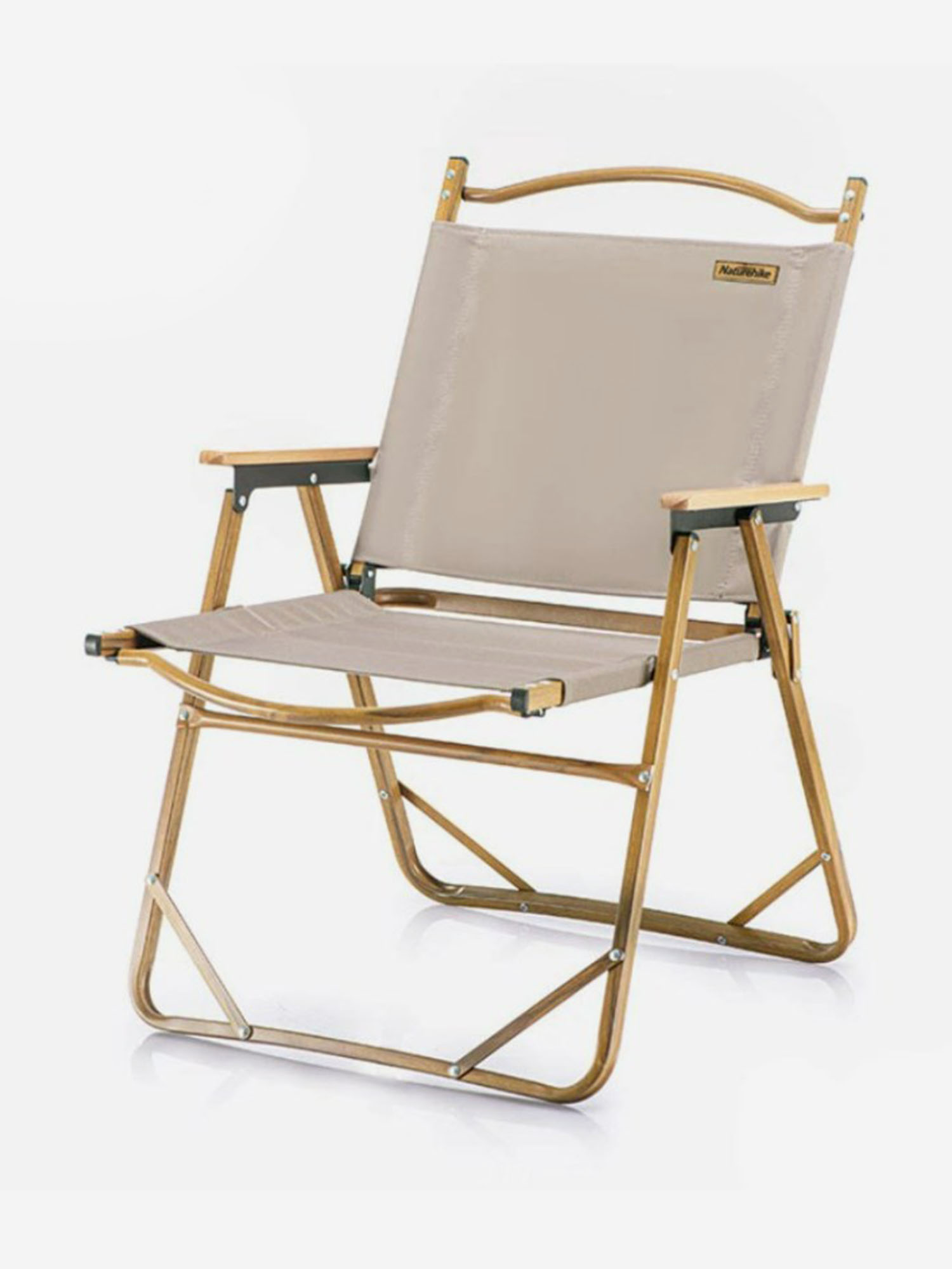 Кресло туристическое Naturehike MW02, складное, хаки, до 120 кг, Зеленый
